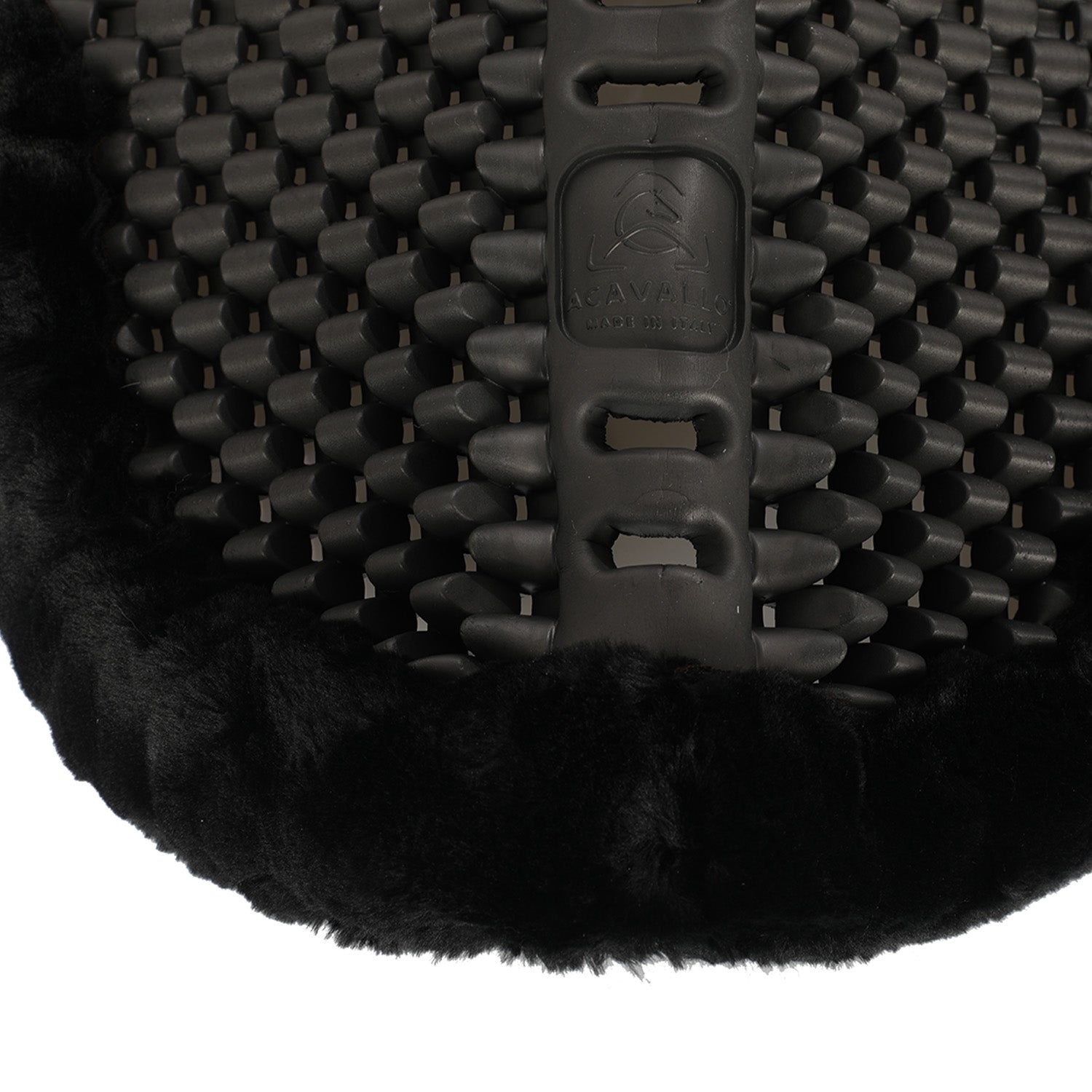 Acavallo Pad Piuma-FS Respira-FS Cut-Out Eva Front & Rear Riser #colour_black