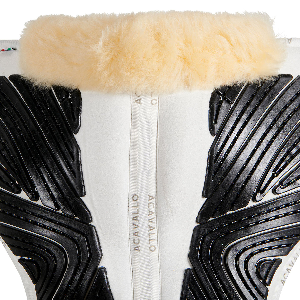 Acavallo Pad Mf-S Jccs-S Cw-Cs Suede Cut-Out Sheepskin Gel Grip Flat
#colour_white-natural