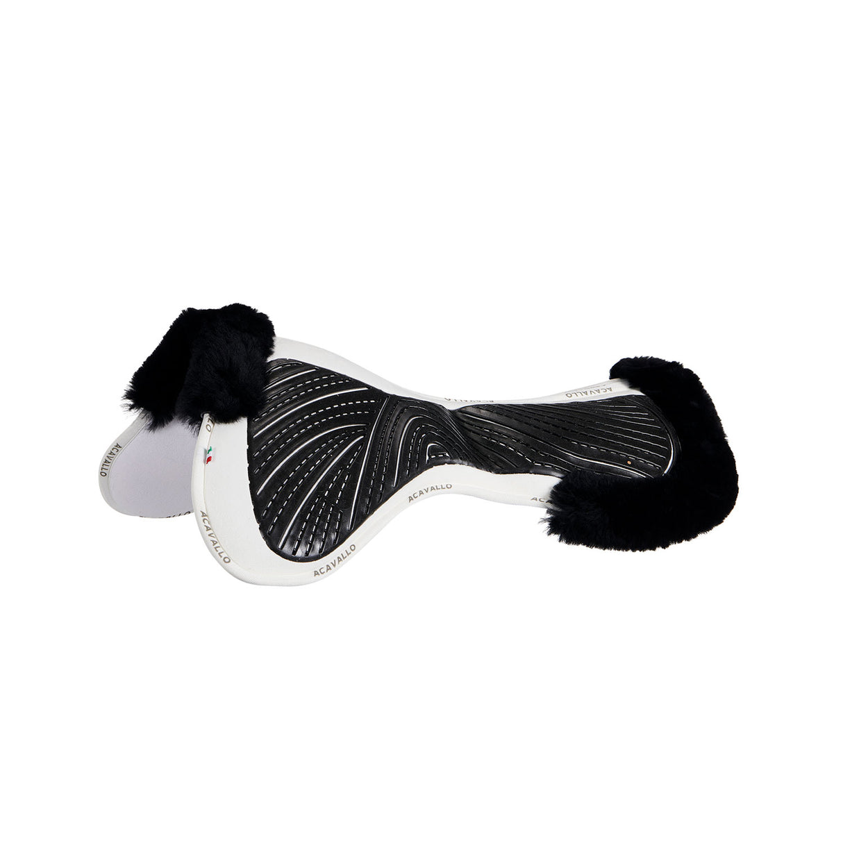 Acavallo Pad Mf-S Jccs-S Cw-Cs Suede Cut-Out Sheepskin Gel Grip Flat
#colour_white-black