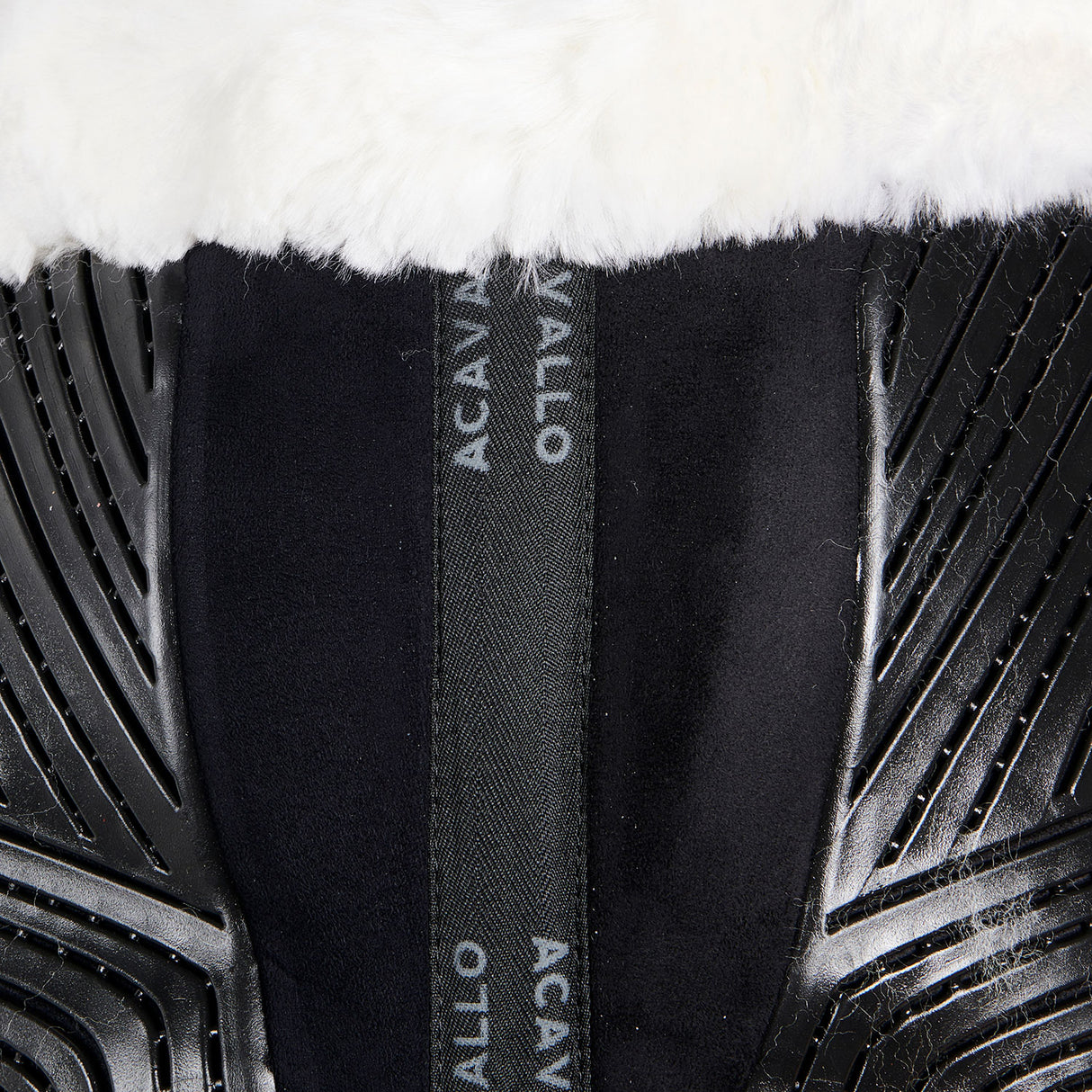 Acavallo Pad Mf-S Jccs-S Cw-Cs Suede Cut-Out Sheepskin Gel Grip Flat
#colour_black-white