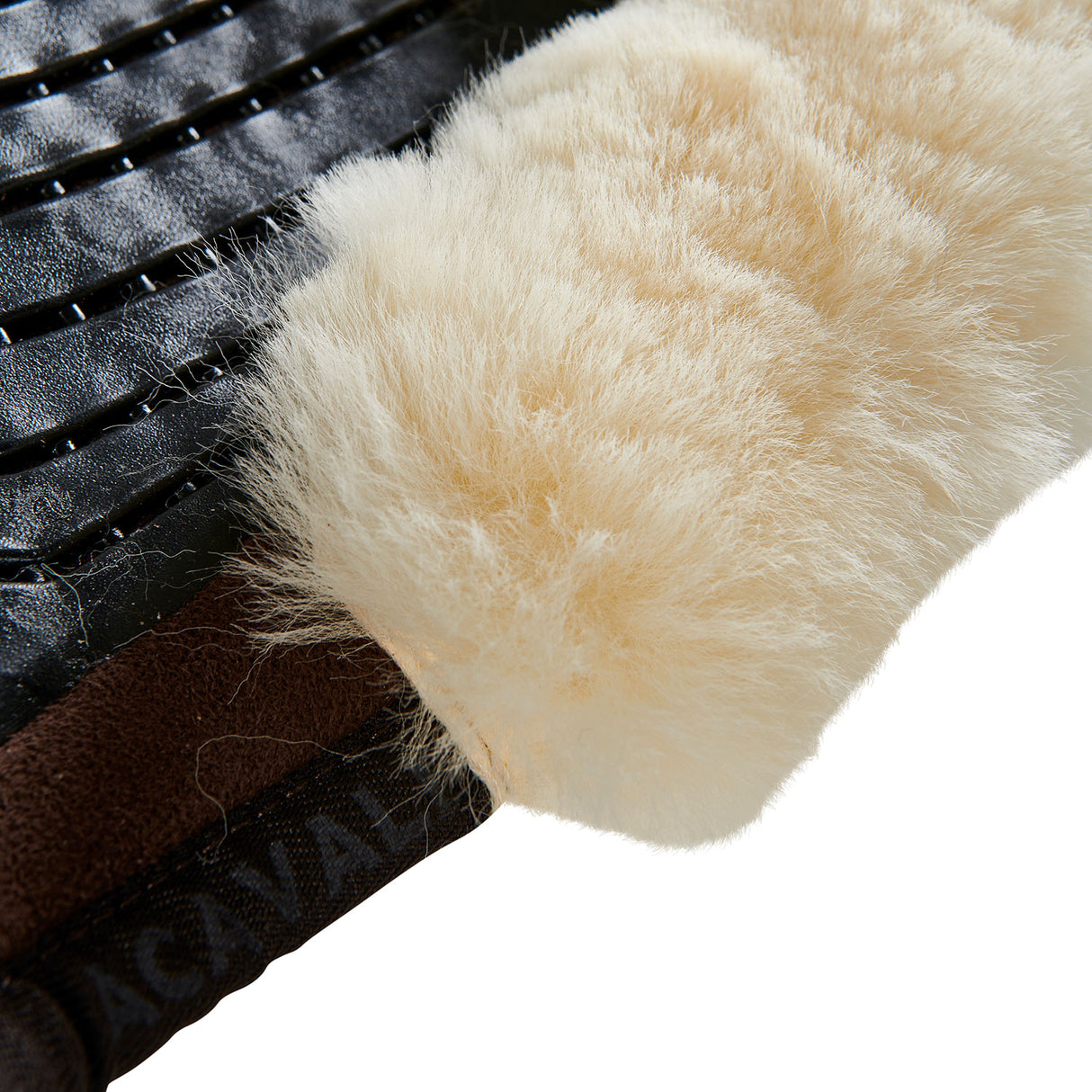 Acavallo Pad SP JCCS CW-CS Suede Cut-Out Sheepskin Twin Sided Gel Flat #colour_brown-natural
