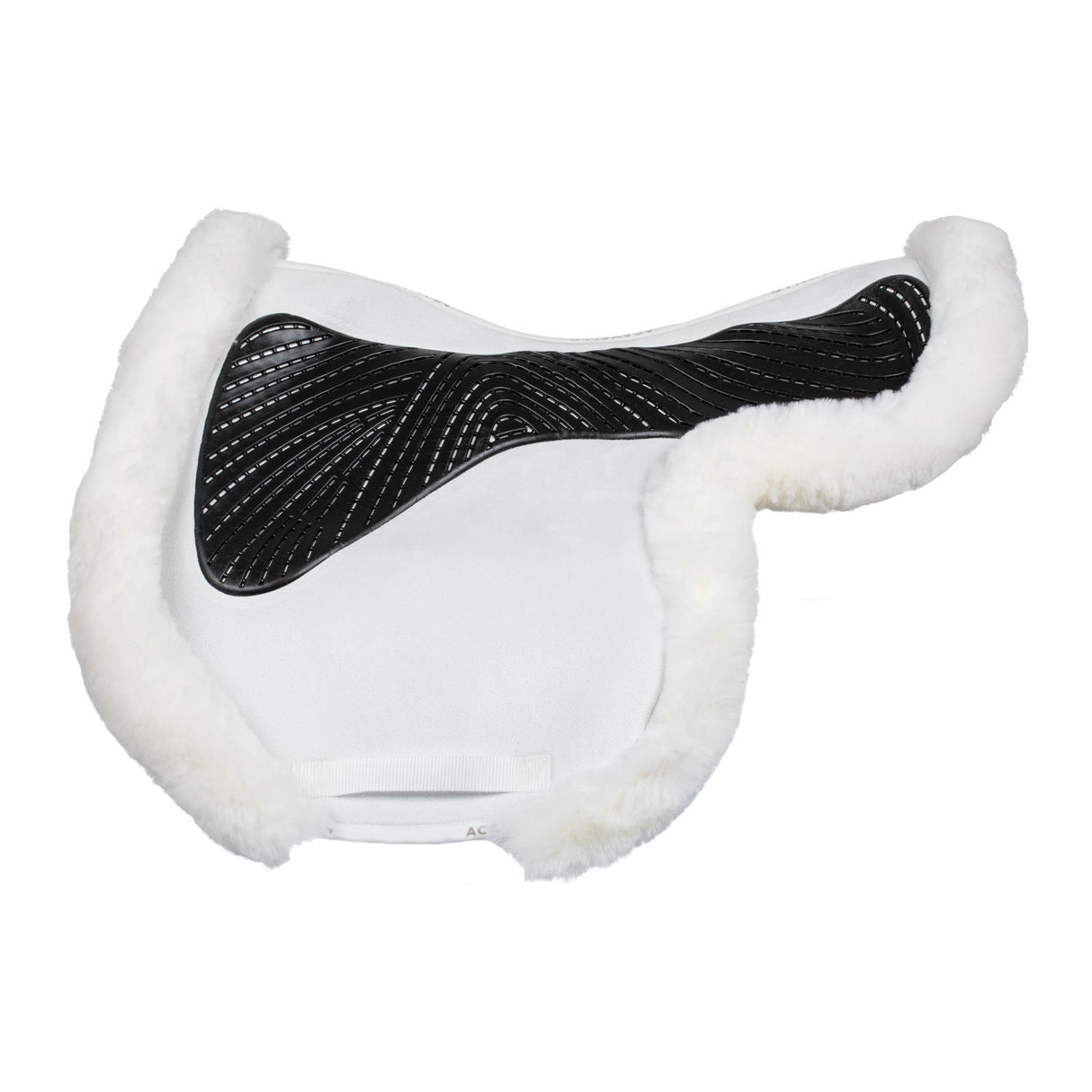 Acavallo Saddle Pad JS-S CW-CS Cut-Out Numnah Twin Sided Gel Grip #colour_white-white