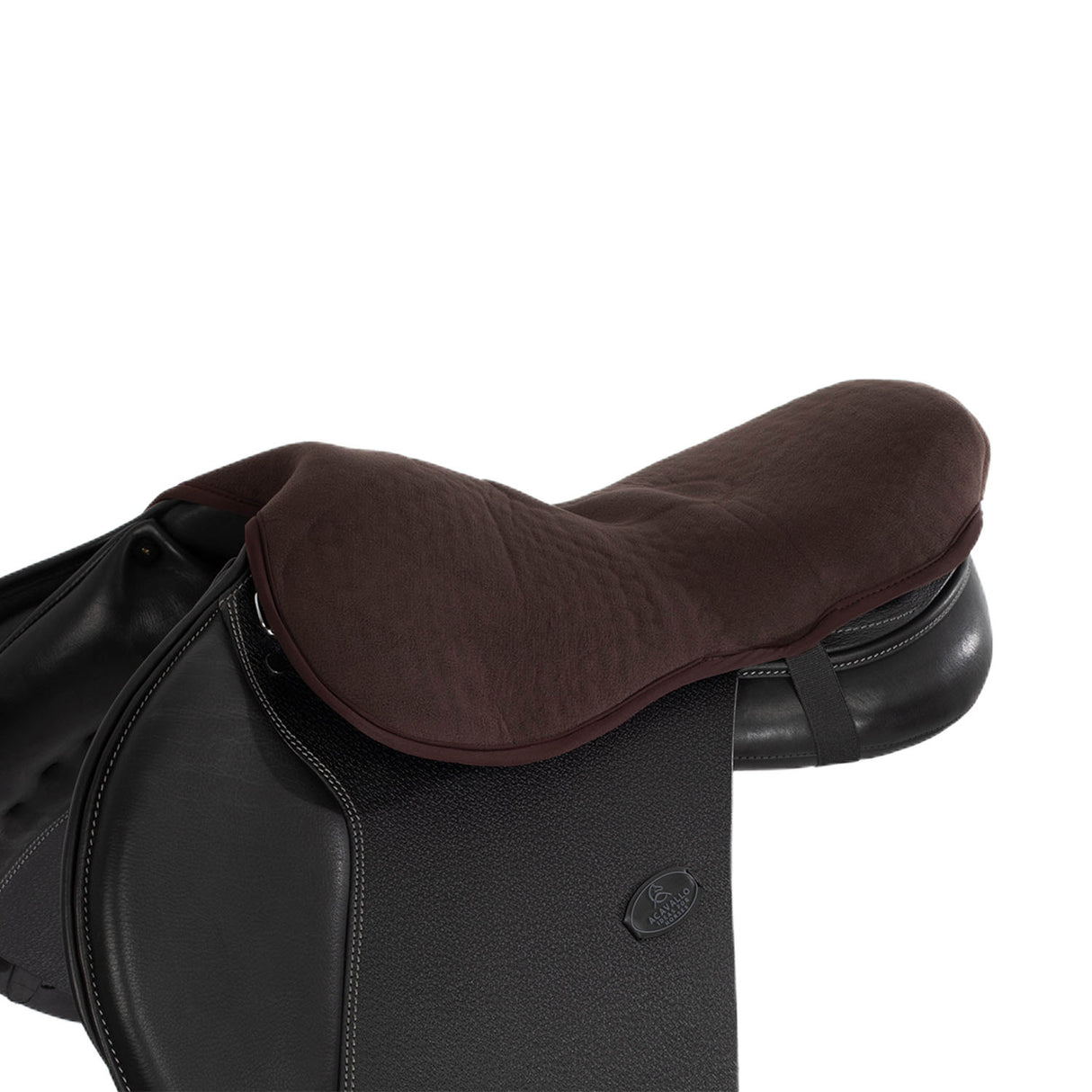 Acavallo Ortho-Pubis Seat Saver Jumping Classic Gel-In Dri-Lex 20mm #colour_brown