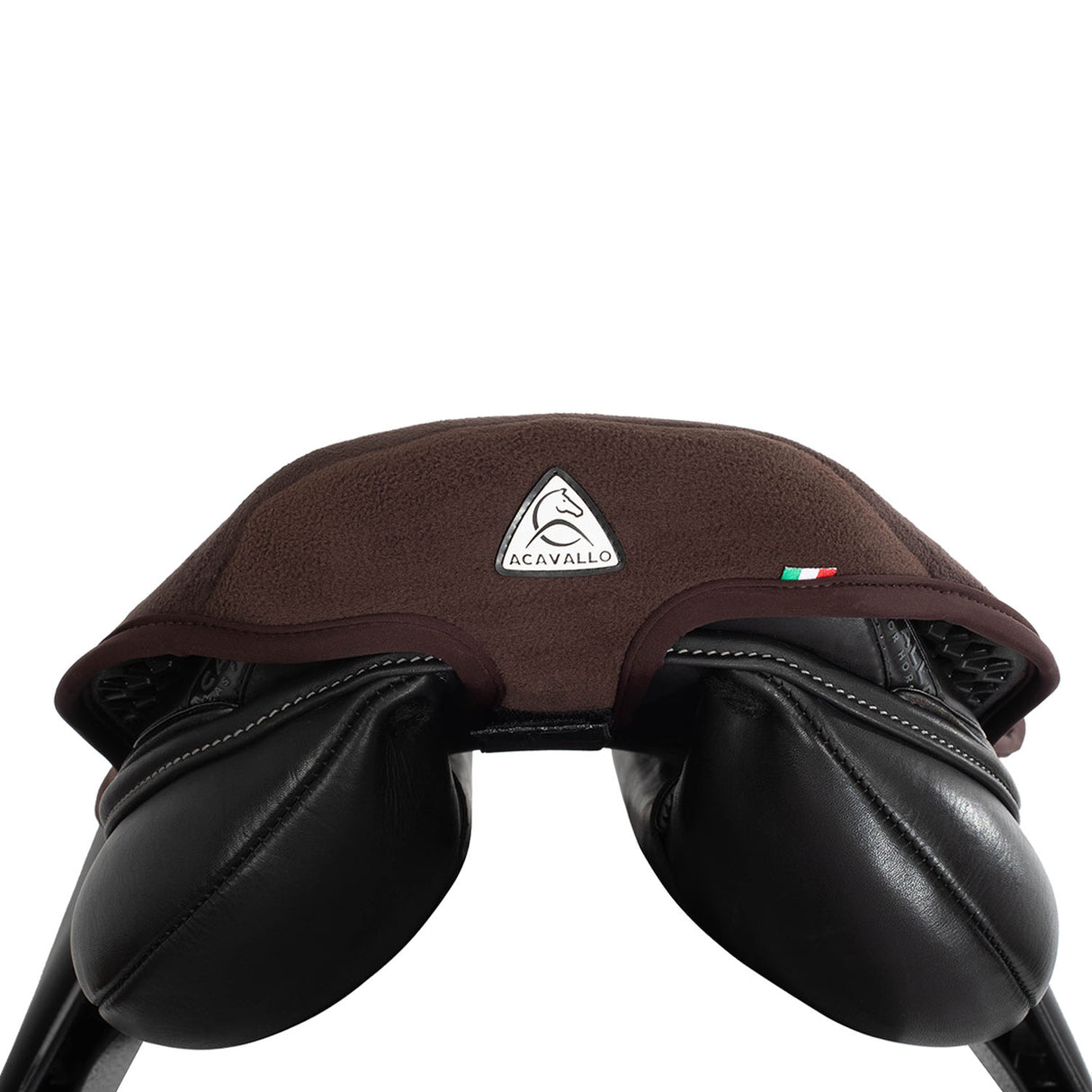 Acavallo Ortho-Pubis Seat Saver Jumping Classic Gel-In Dri-Lex 20mm #colour_brown