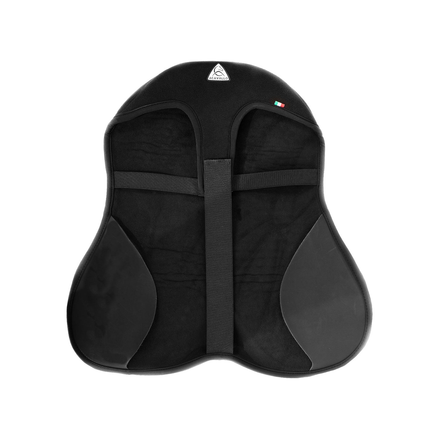 Acavallo Ortho-Coccyx Seat Saver Dressage Hexagonal Gel-Out Dri-Lex 20mm #colour_black