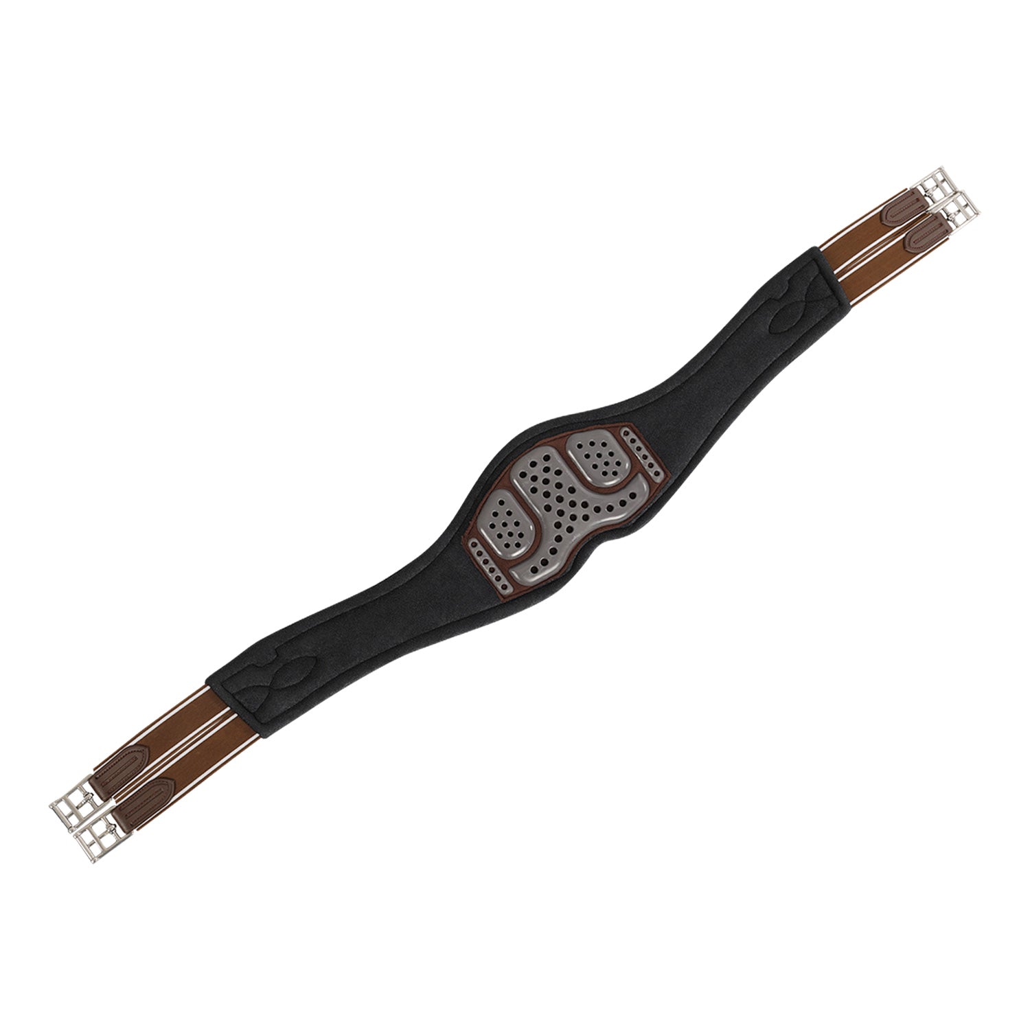 Acavallo Jumping Girth Gel PVC #colour_brown