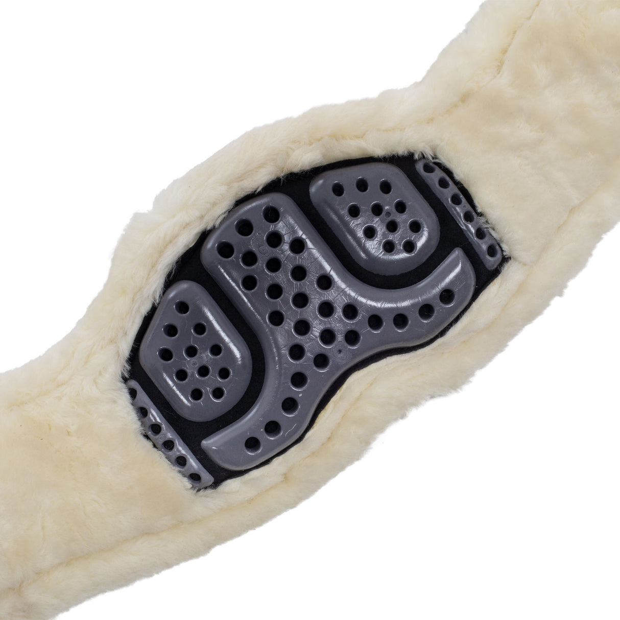 Acavallo Dressage Girth Classic Gel Sheepskin #colour_black