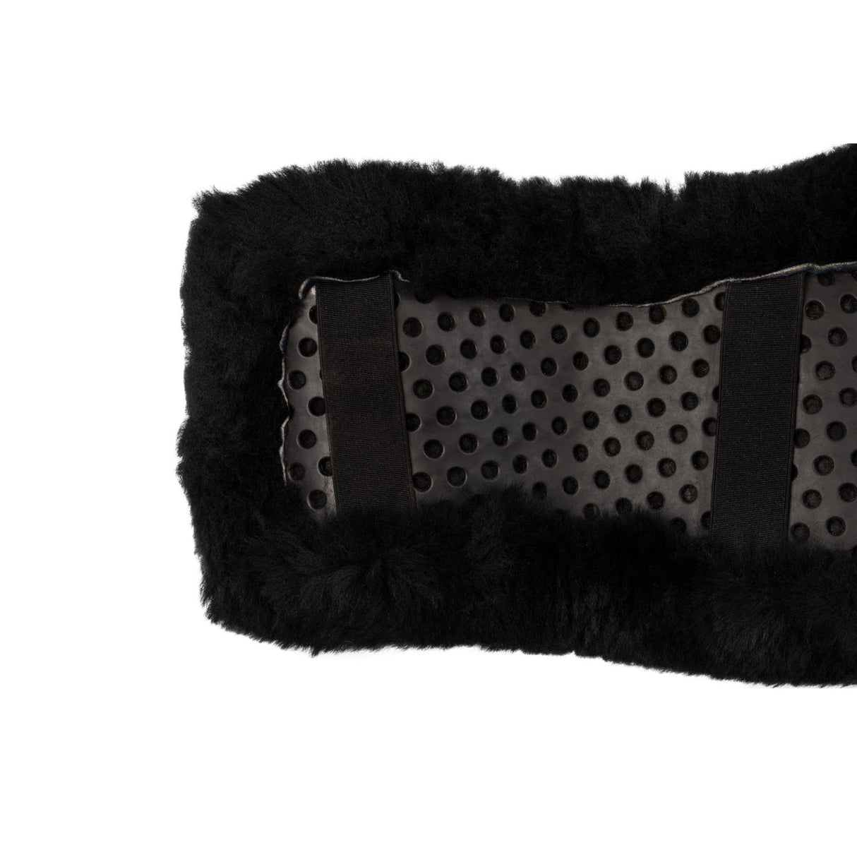 Acavallo Short Girth Sleeve Classic Gel Sheepskin #colour_black
