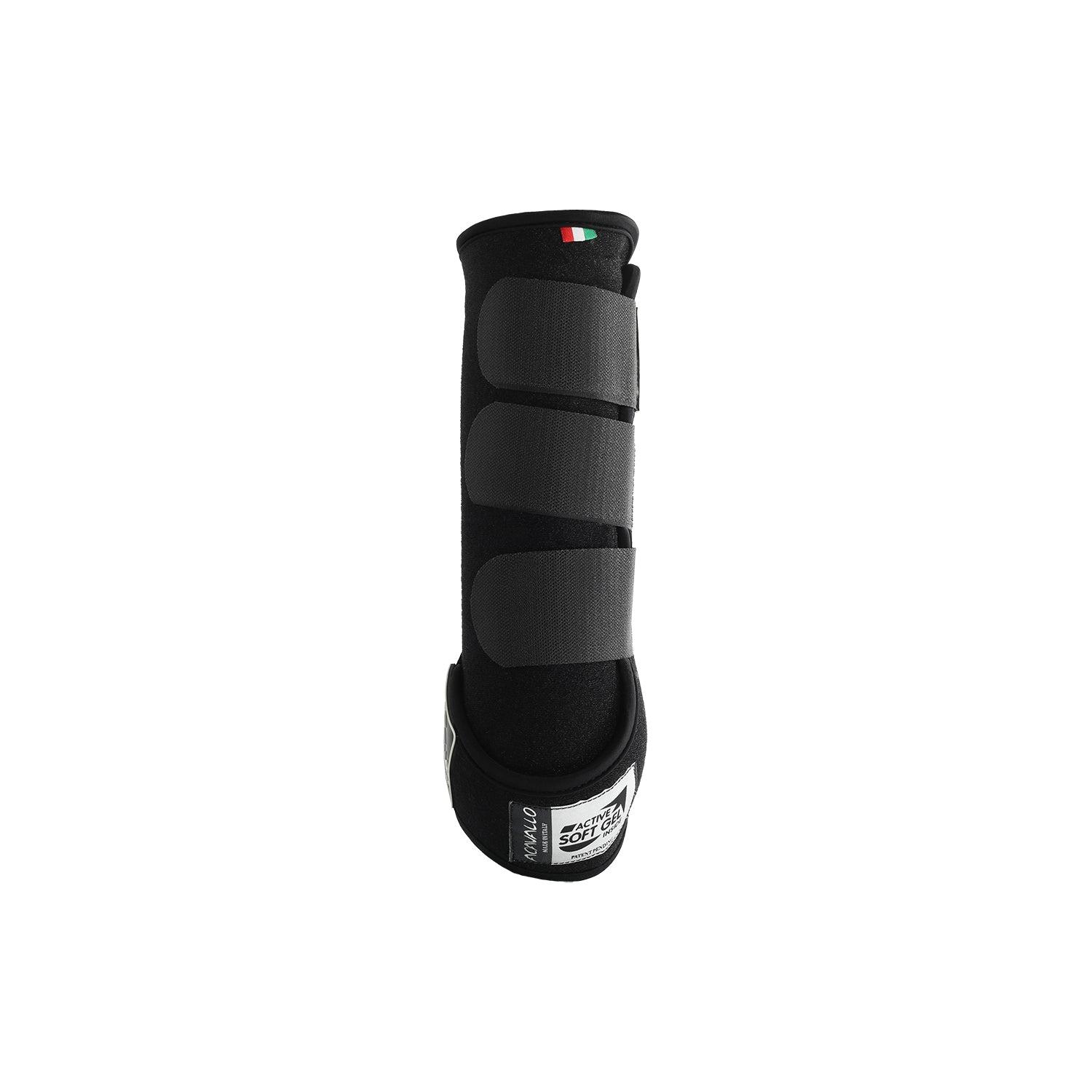 Acavallo Respira Newprene Back Boots Gel Lined #colour_black