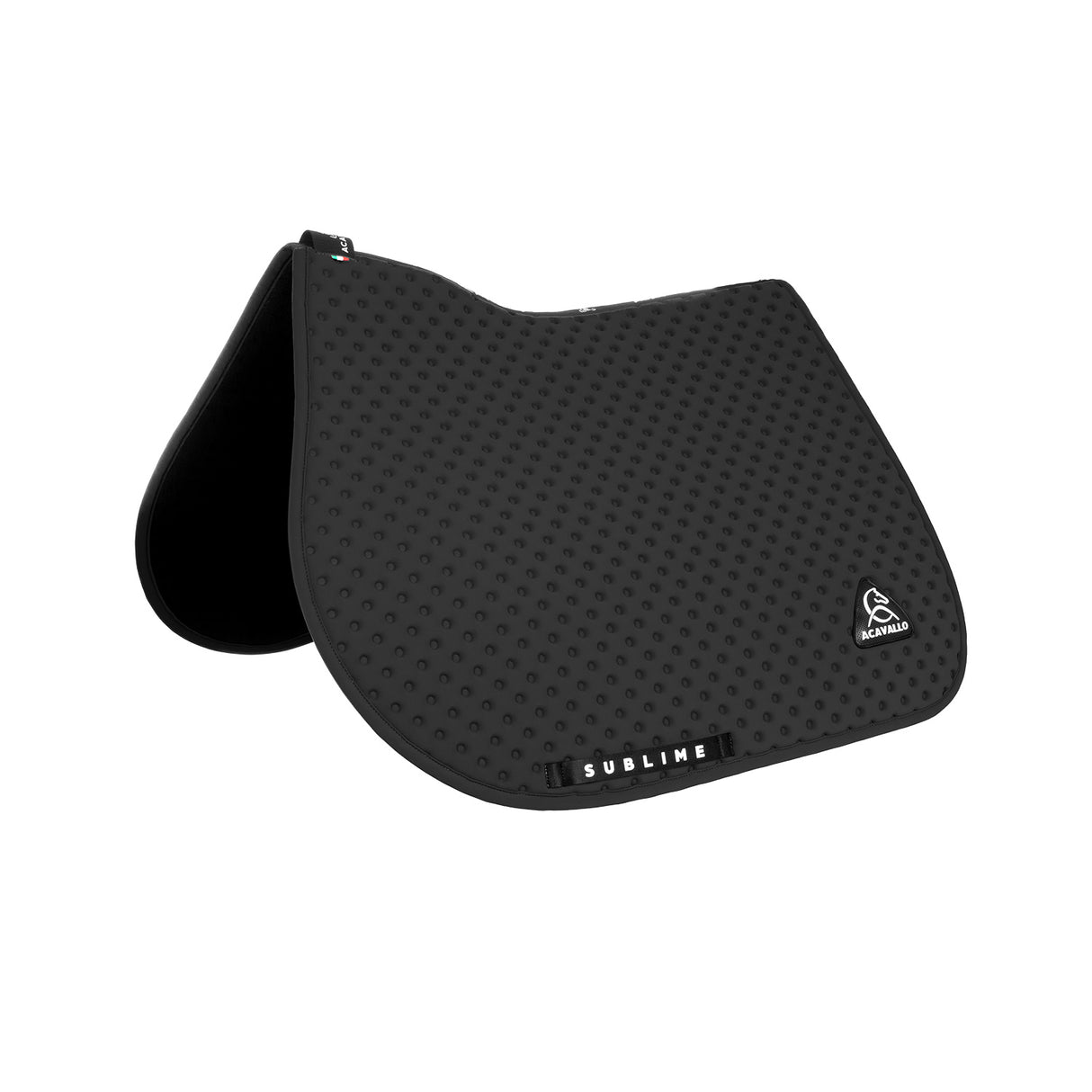 Acavallo Point Jumping Saddle Pad #colour_black