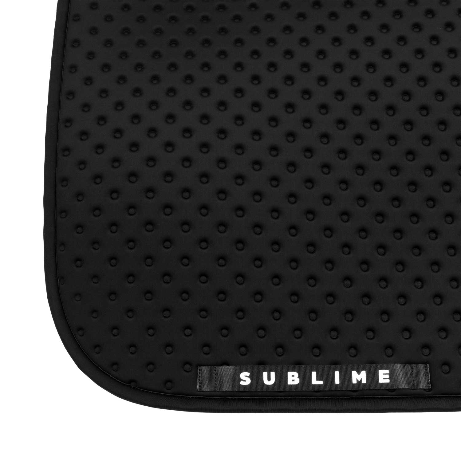 Acavallo Point Dressage Saddle Pad W/Square Back Corner #colour_black