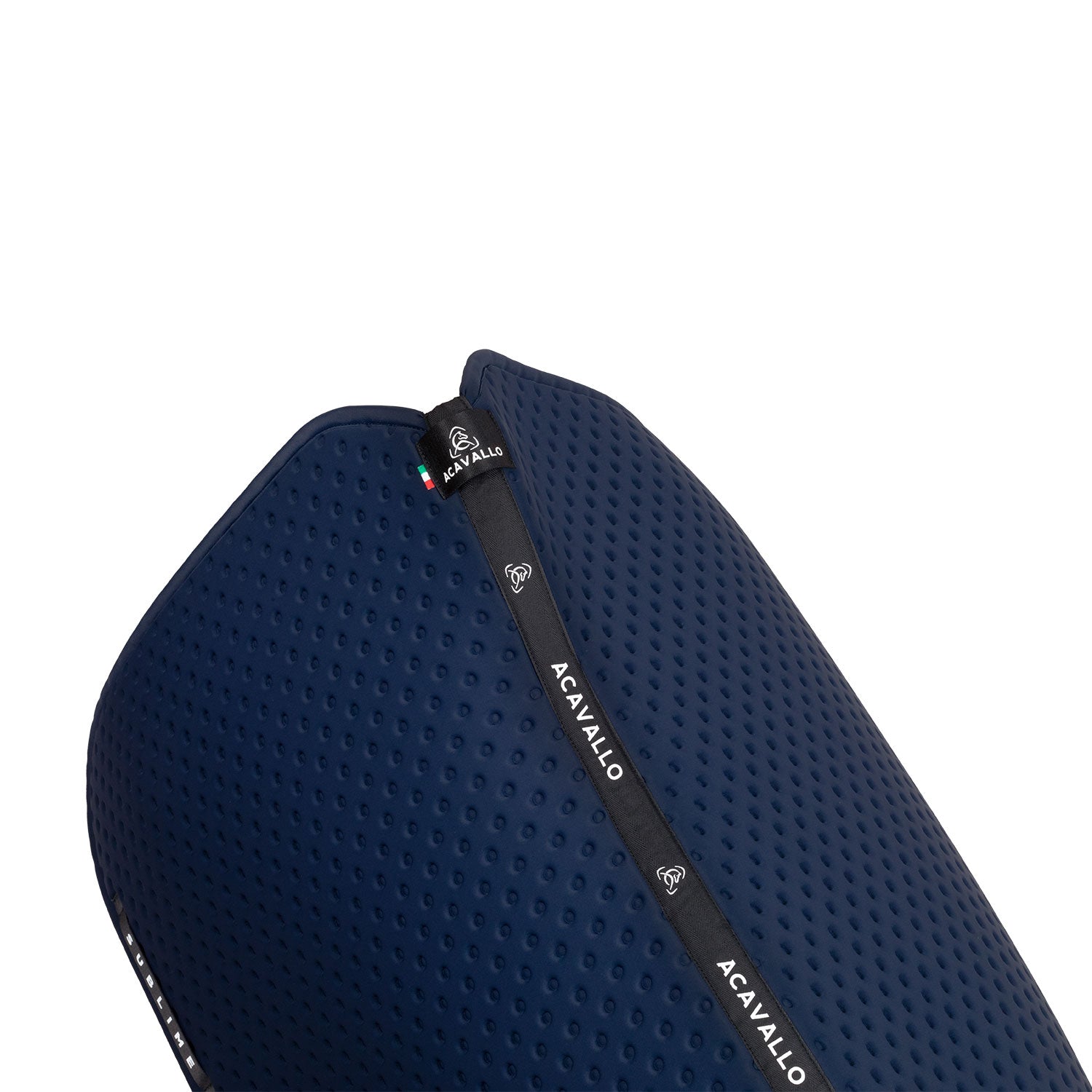 Acavallo Point Dressage Saddle Pad W/Square Back Corner #colour_blue