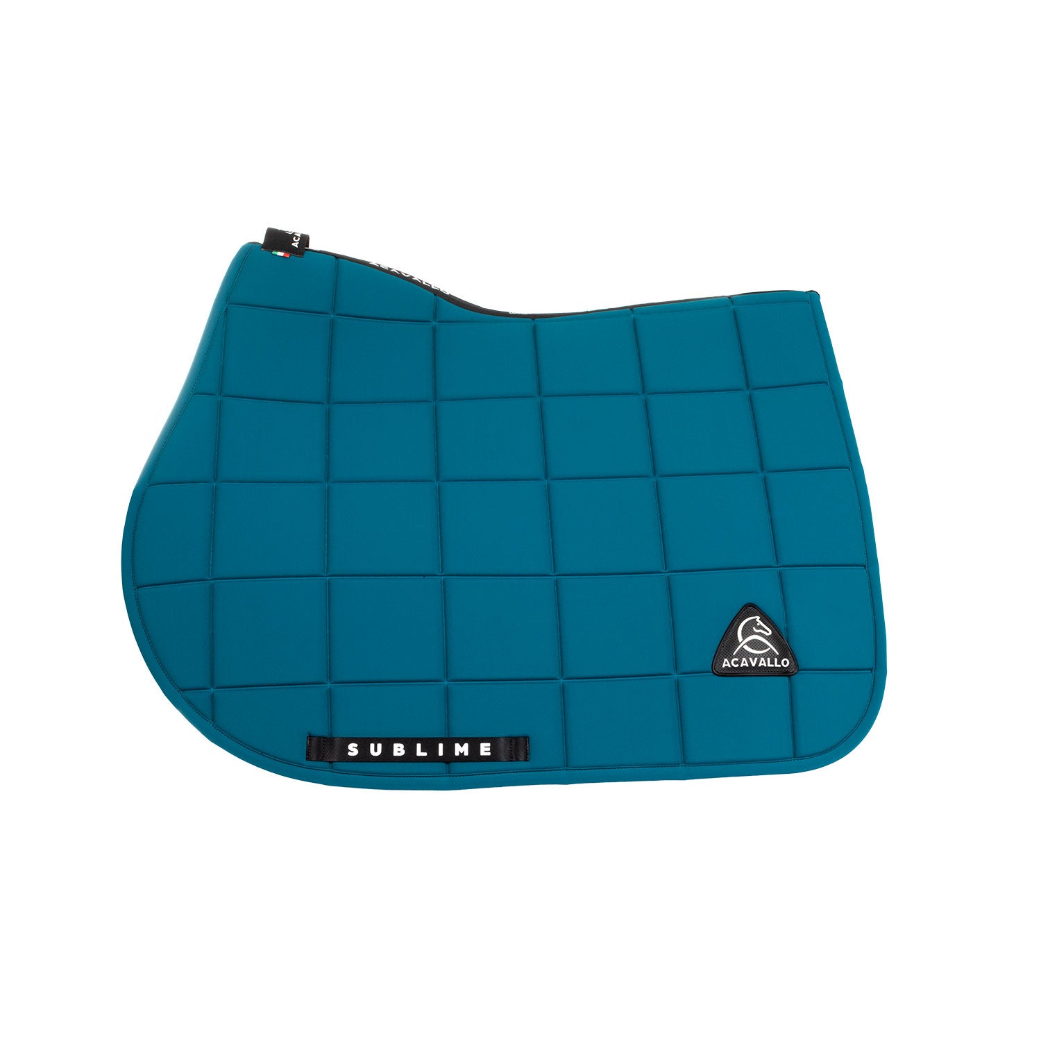 Acavallo Square Jumping Saddle Pad #colour_green
