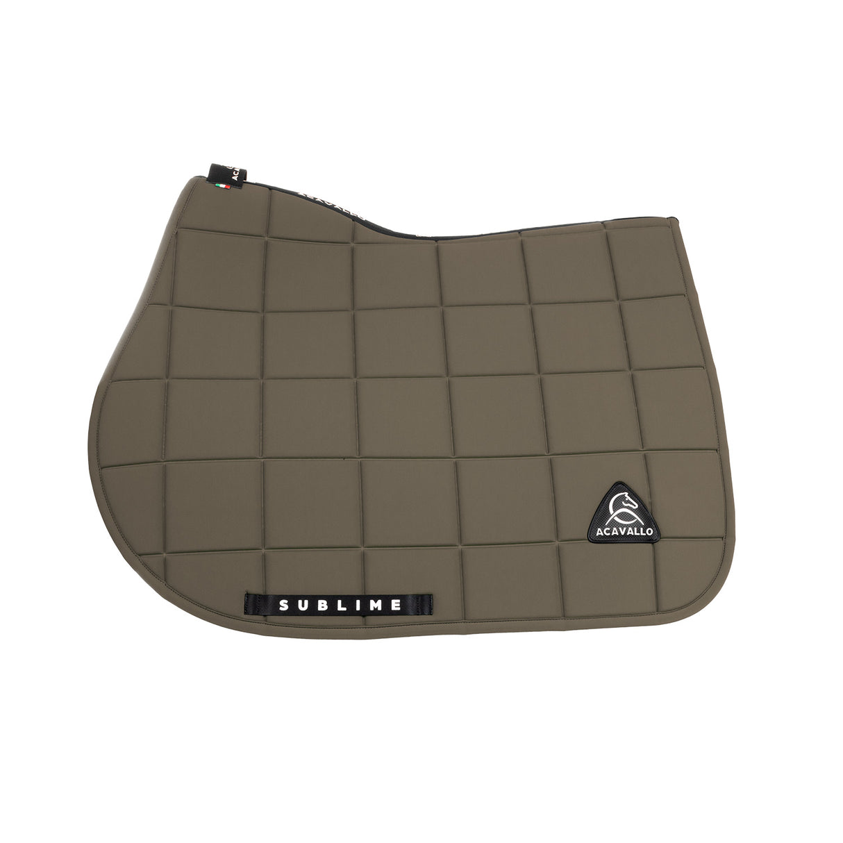 Acavallo Square Jumping Saddle Pad #colour_brown