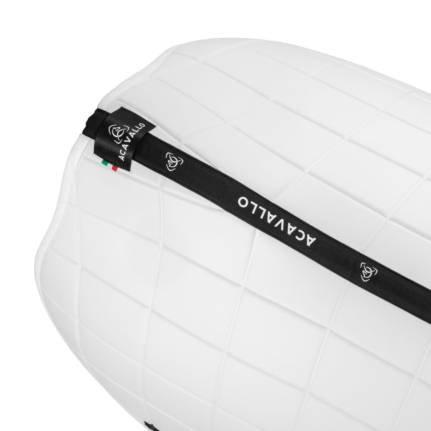 Acavallo Square Jumping Saddle Pad #colour_white