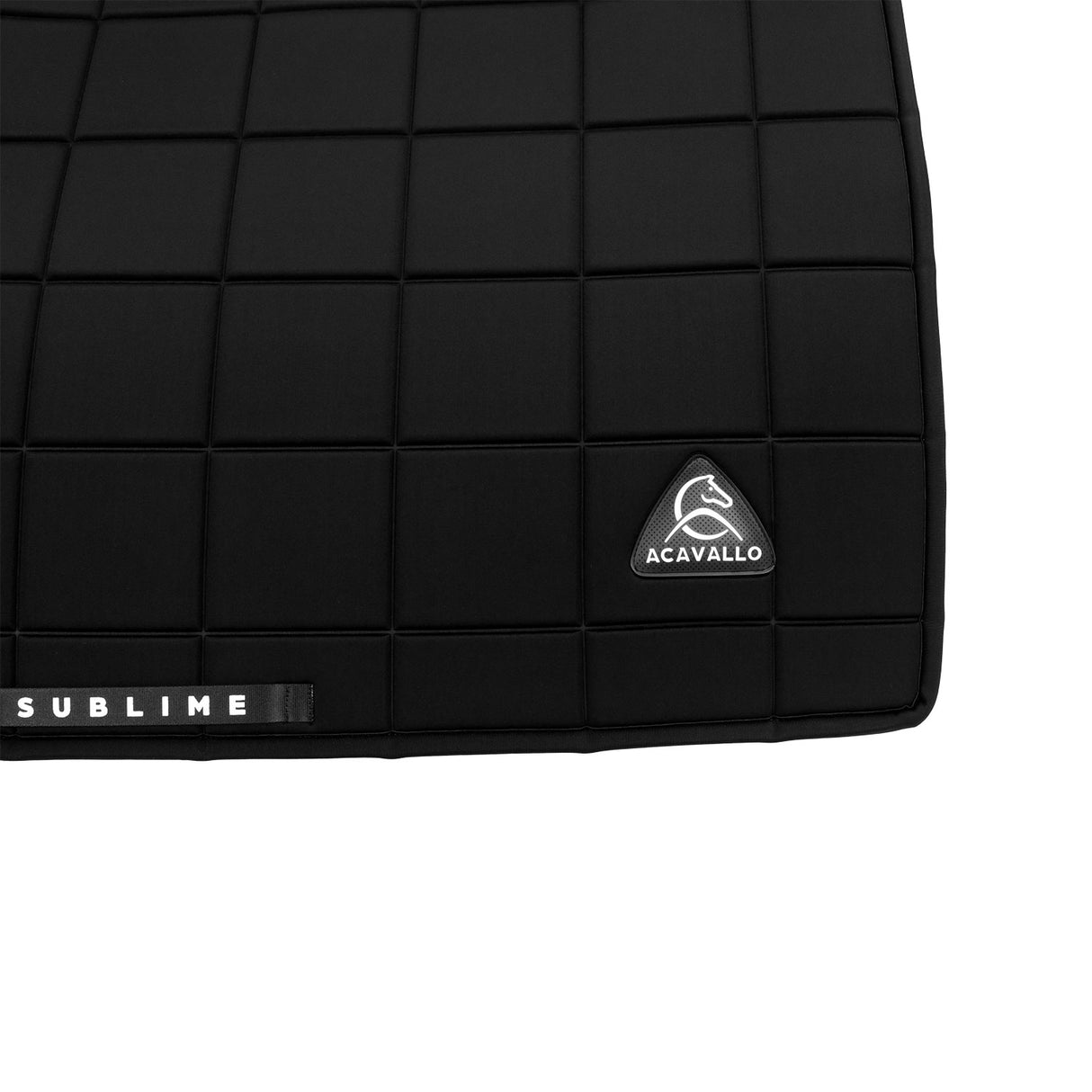 Acavallo Square Dressage Saddle Pad W/Square Back Corner #colour_black