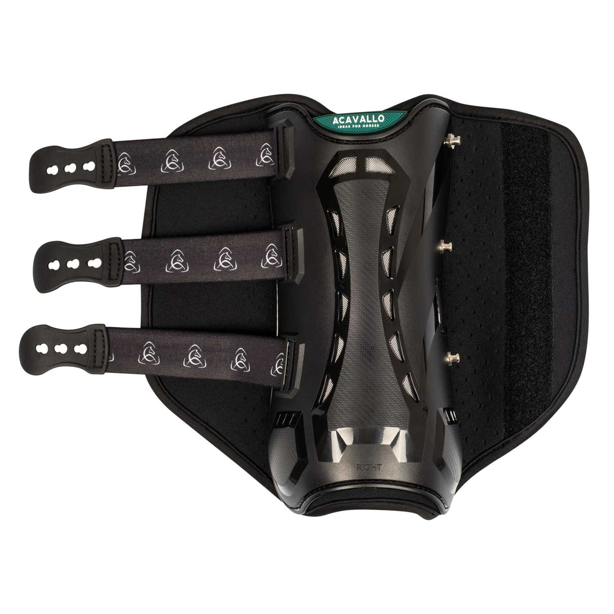 Acavallo Anatomical Front Dressage Boots #colour_black