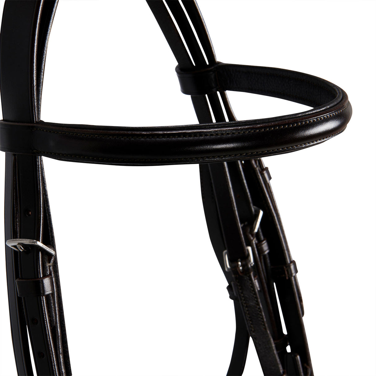 Leather dressage bridle