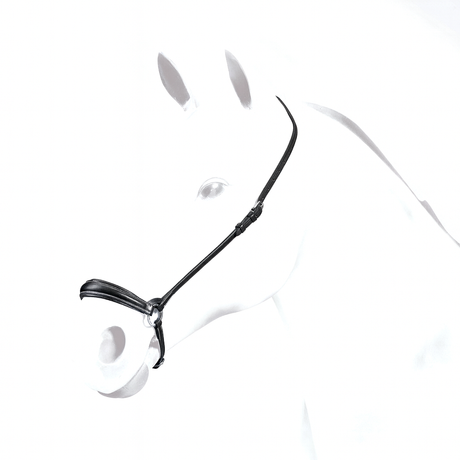 Equipe Plain Hannoverian Noseband #colour_black