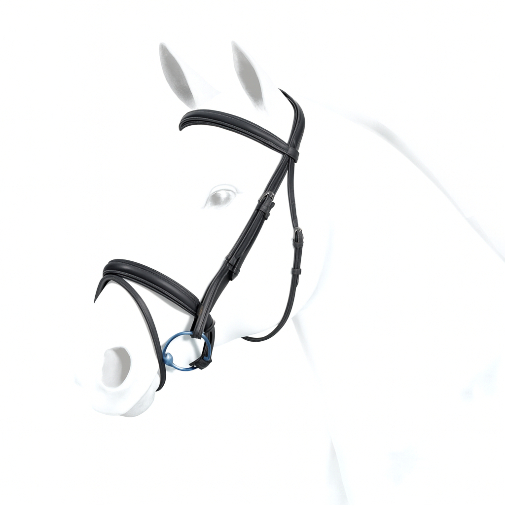 Equipe Patent Detail Flash Bridle #colour_black