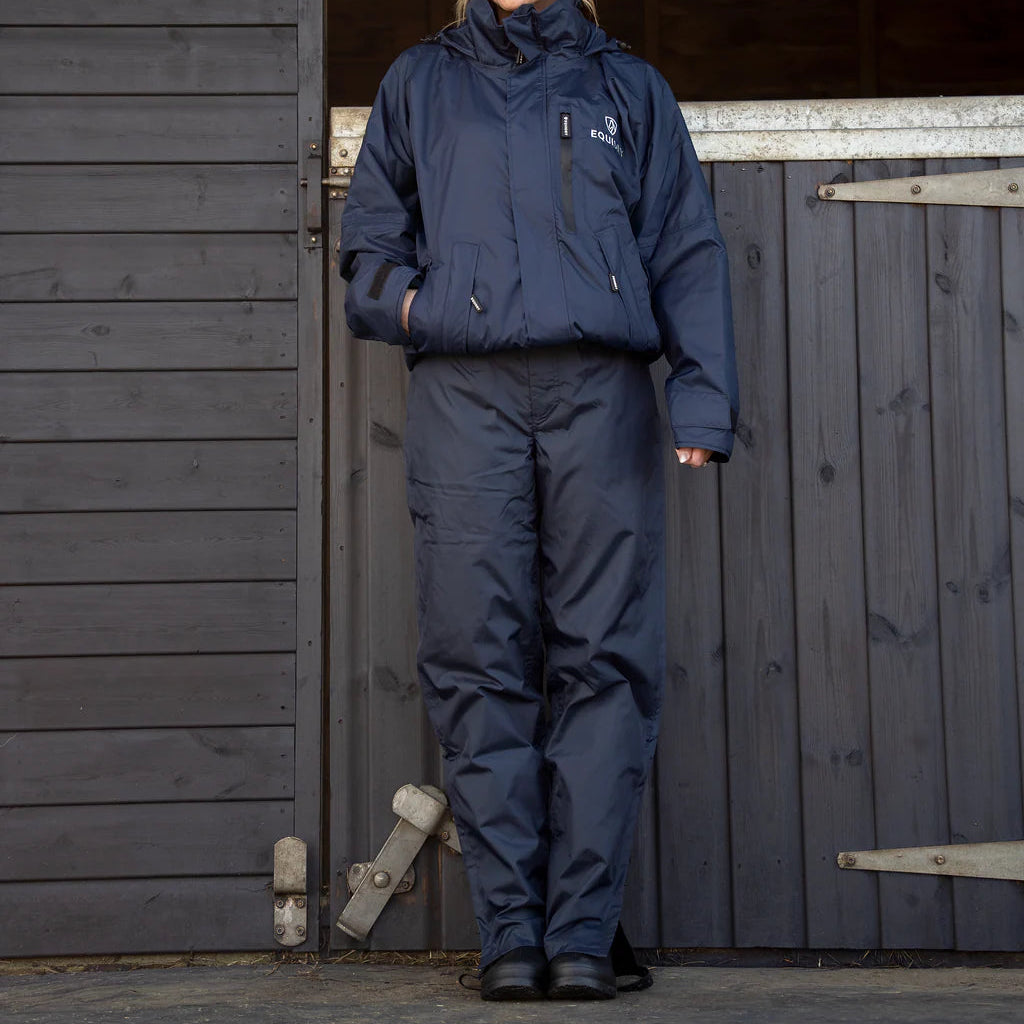 EQUIDRY Women's Lined Waterproof Trousers #colour_navy
