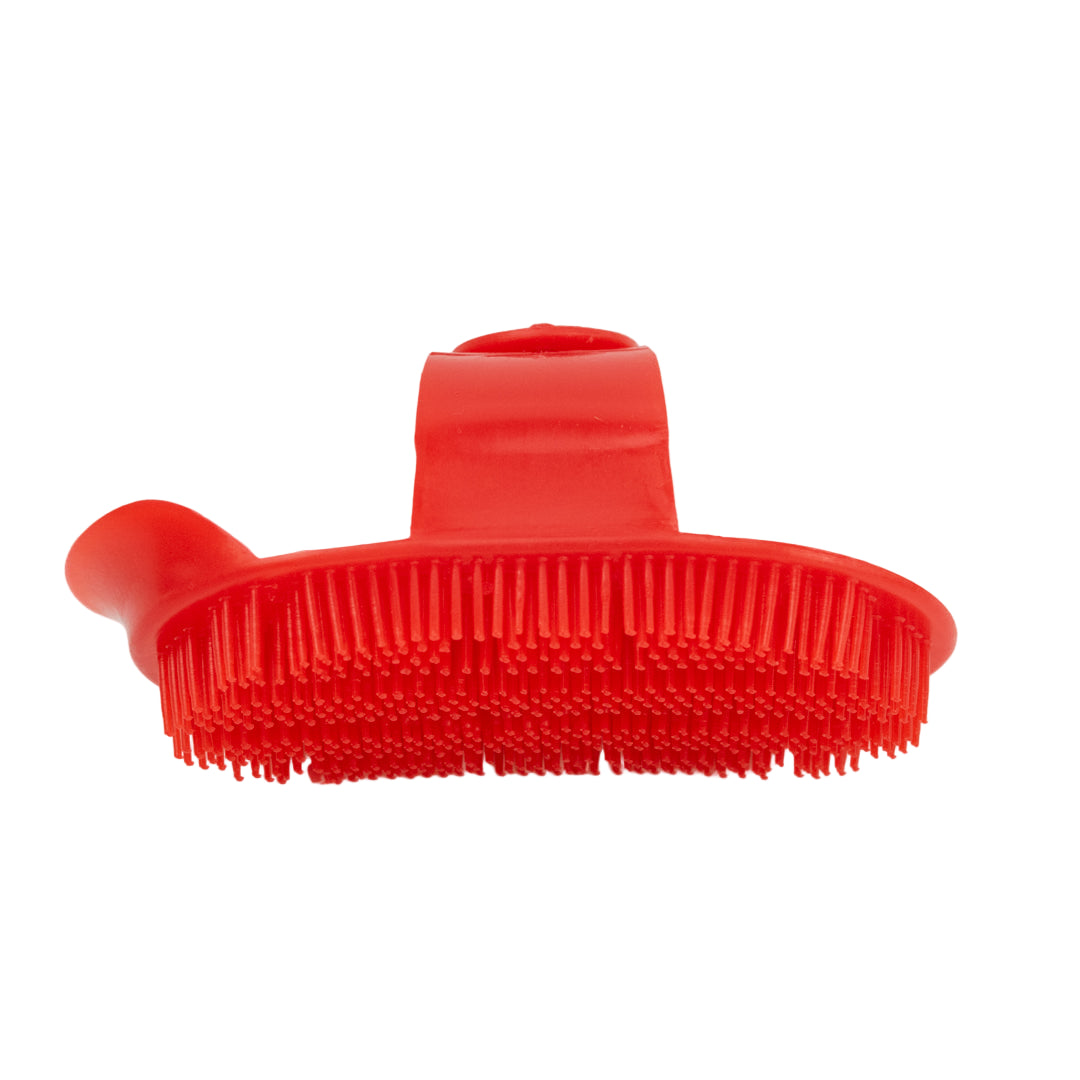 GS Equestrian & Country Plastic Curry Comb #colour_red