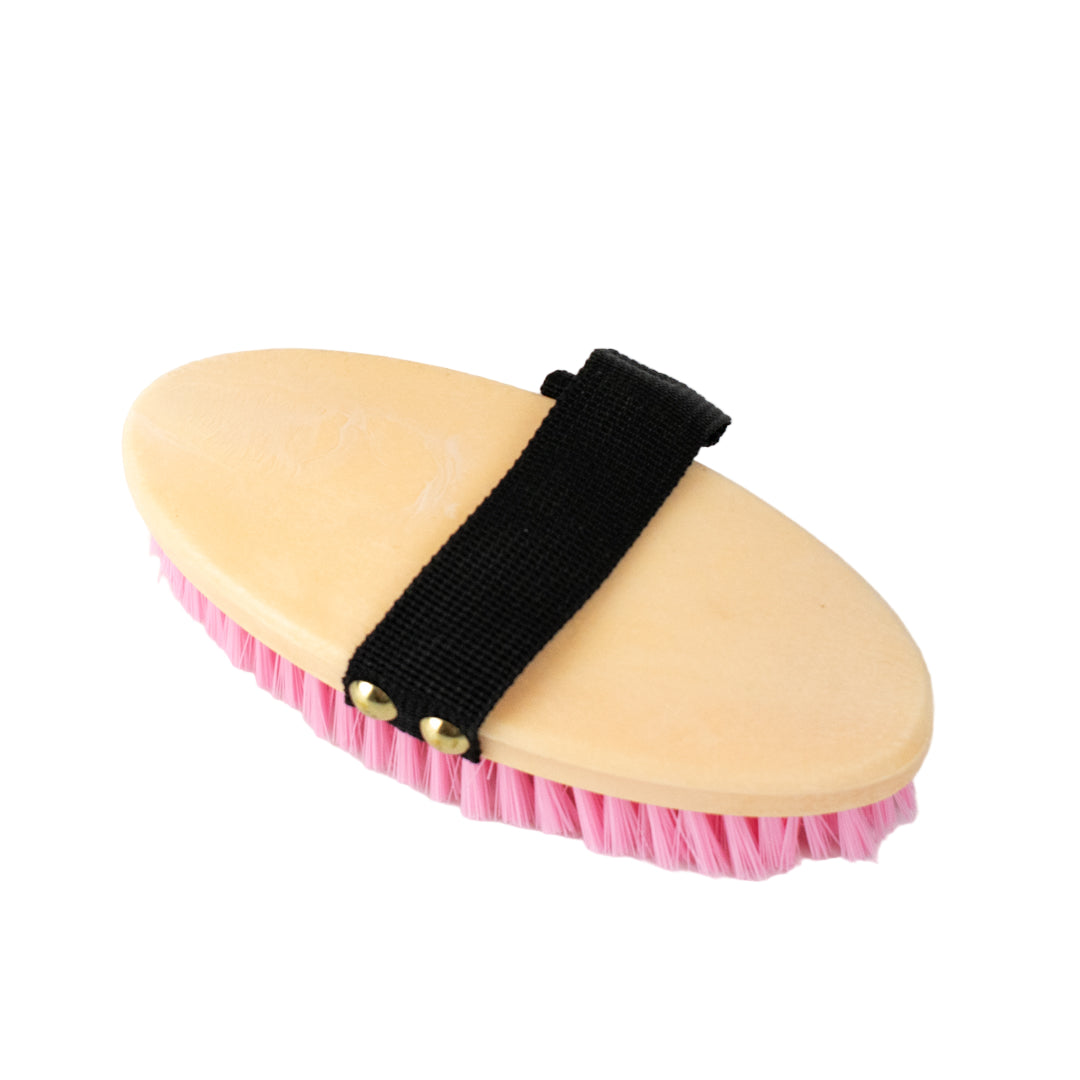 GS Equestrian & Country Plastic Body Brush #colour_pink
