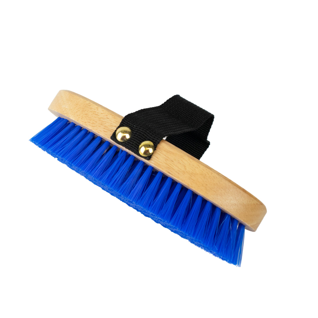 GS Equestrian & Country Wooden Body Brush #colour_blue