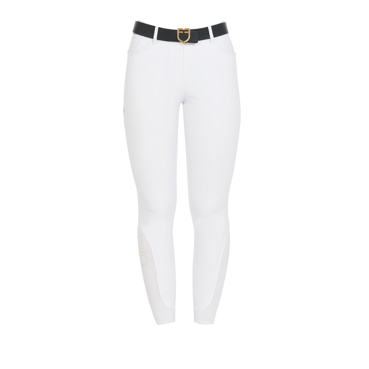 Equestro Women's Slim Fit Grip Breeches With Logo