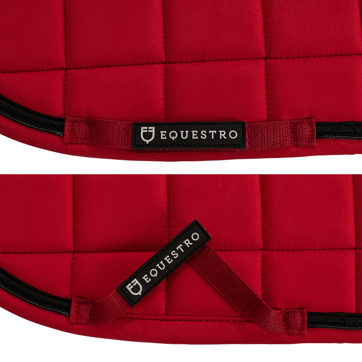 Equestro Shaped Jumping Saddle Pad #colour_red