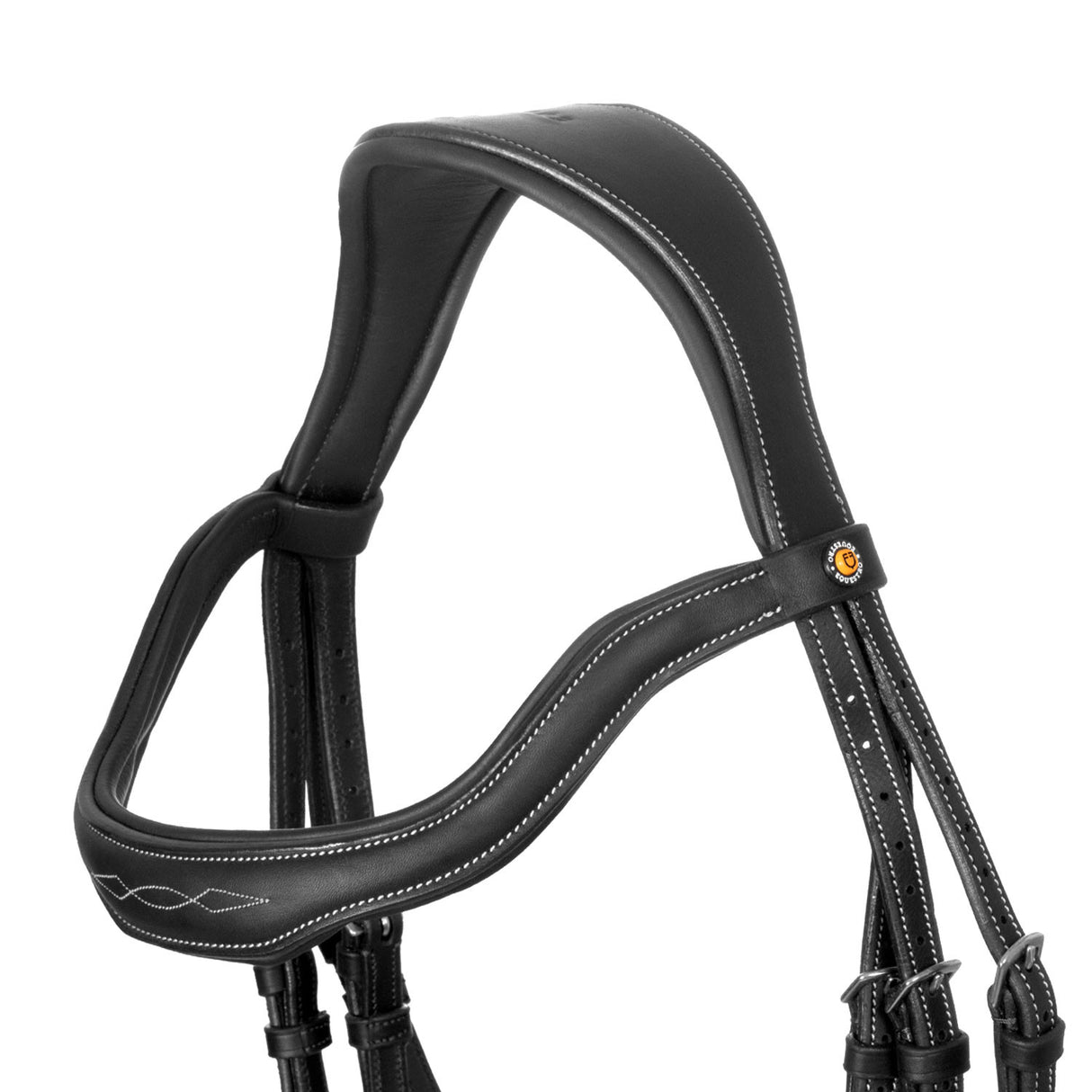 Soft leather stitched bridle