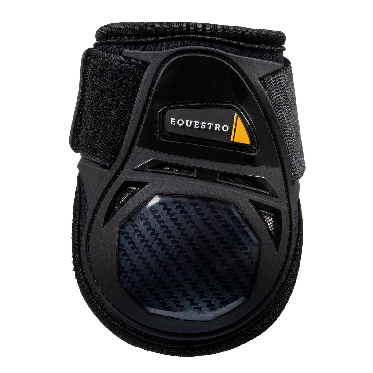 Equestro Neoprene Fetlock Boots Velcro Closure #colour_black