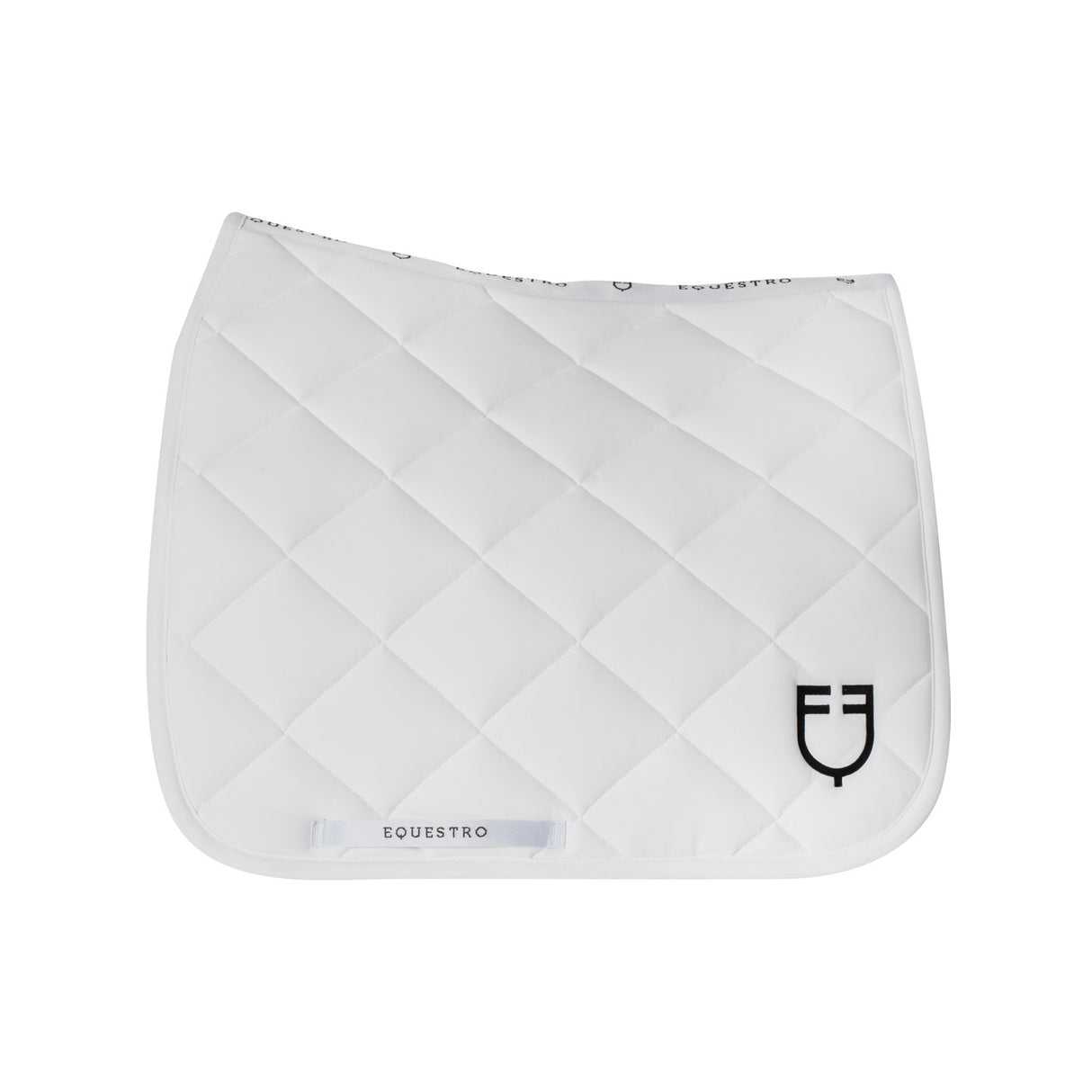 Dressage saddle pad with diamond quilting