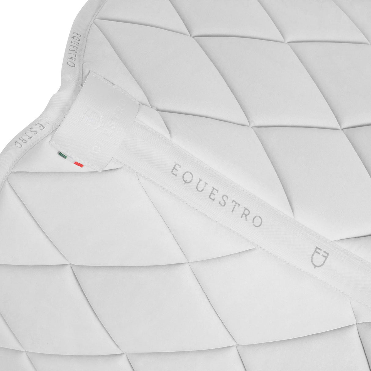 Equestro Dressage Saddle Pad Technical Fabric #colour_white
