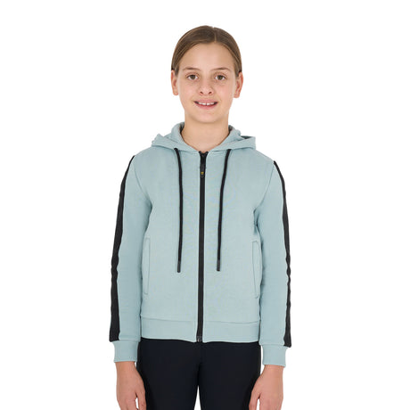 Equestro Girls' Full Zip Sweatshirt Inner Fleece #colour_grey