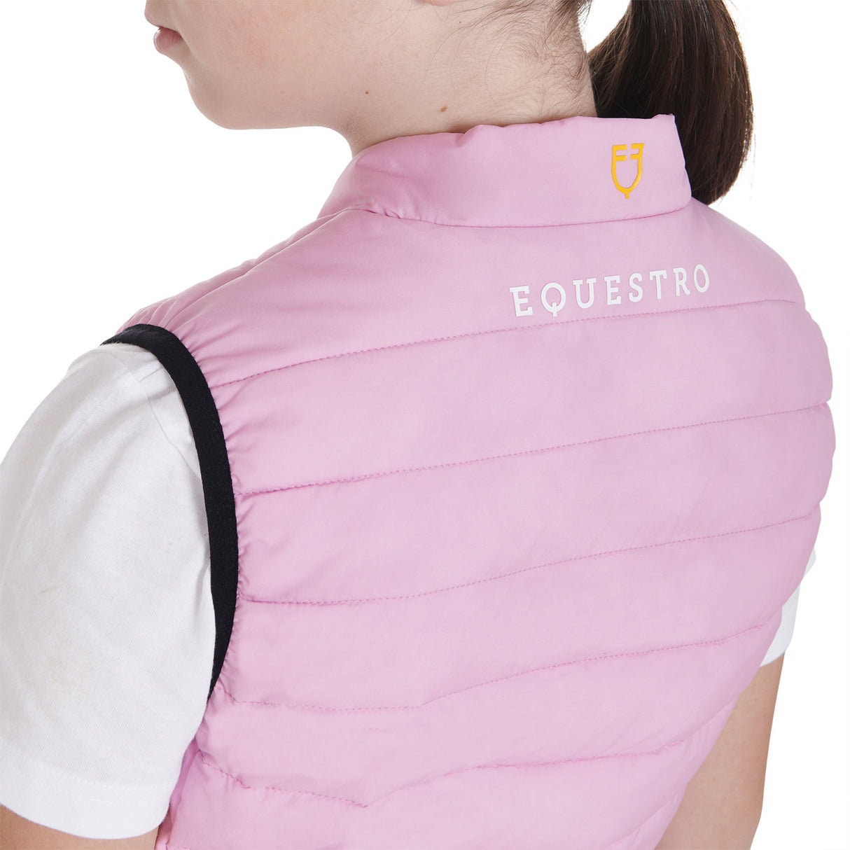 Equestro Kids' Vest In Technical Fabric #colour_purple-pink