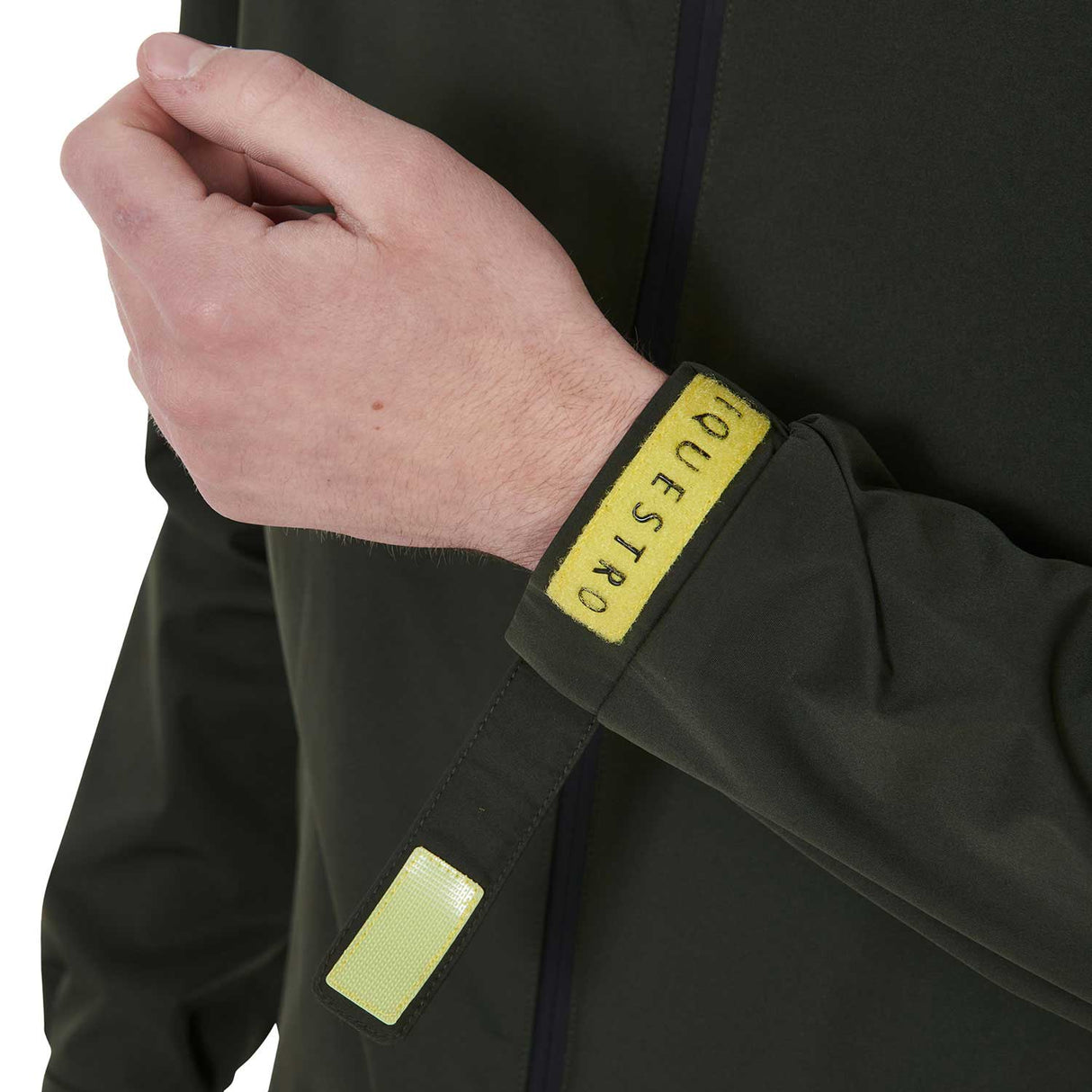 Equestro Men's Three-Layer Technical Raincoat #colour_green