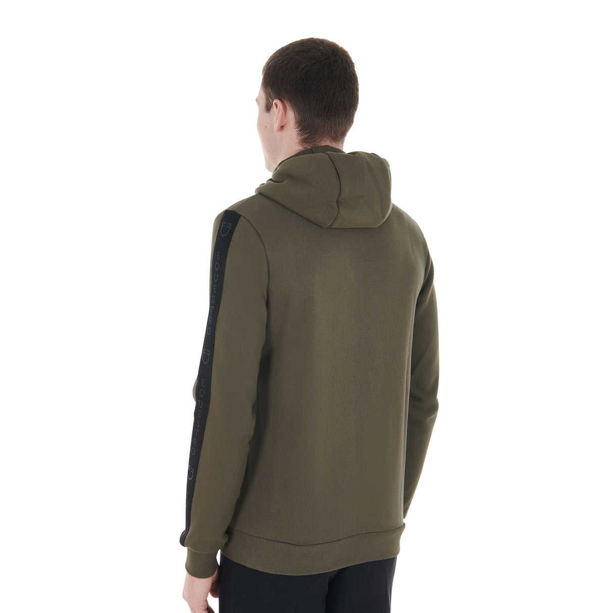 Men's hooded sweatshirt fleece inside