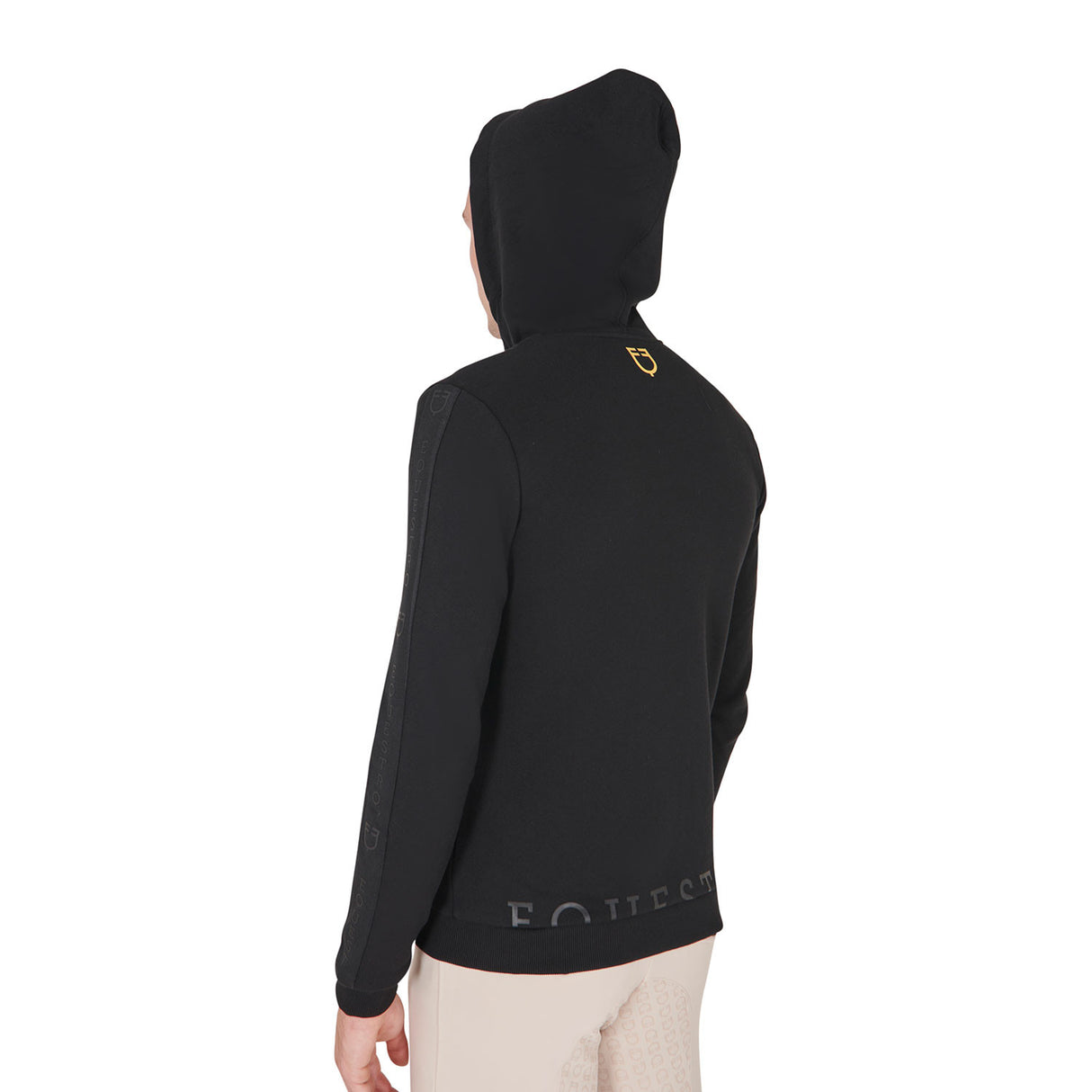 Men's hooded sweatshirt fleece inside