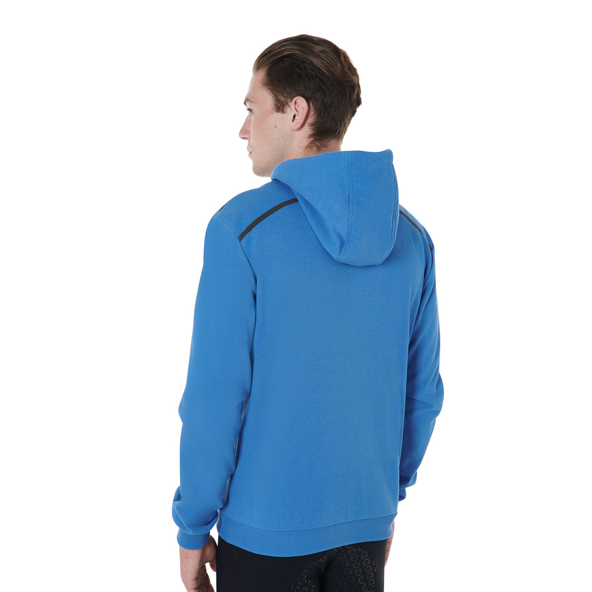 Equestro Men's Front Zip Hoodie #colour_blue