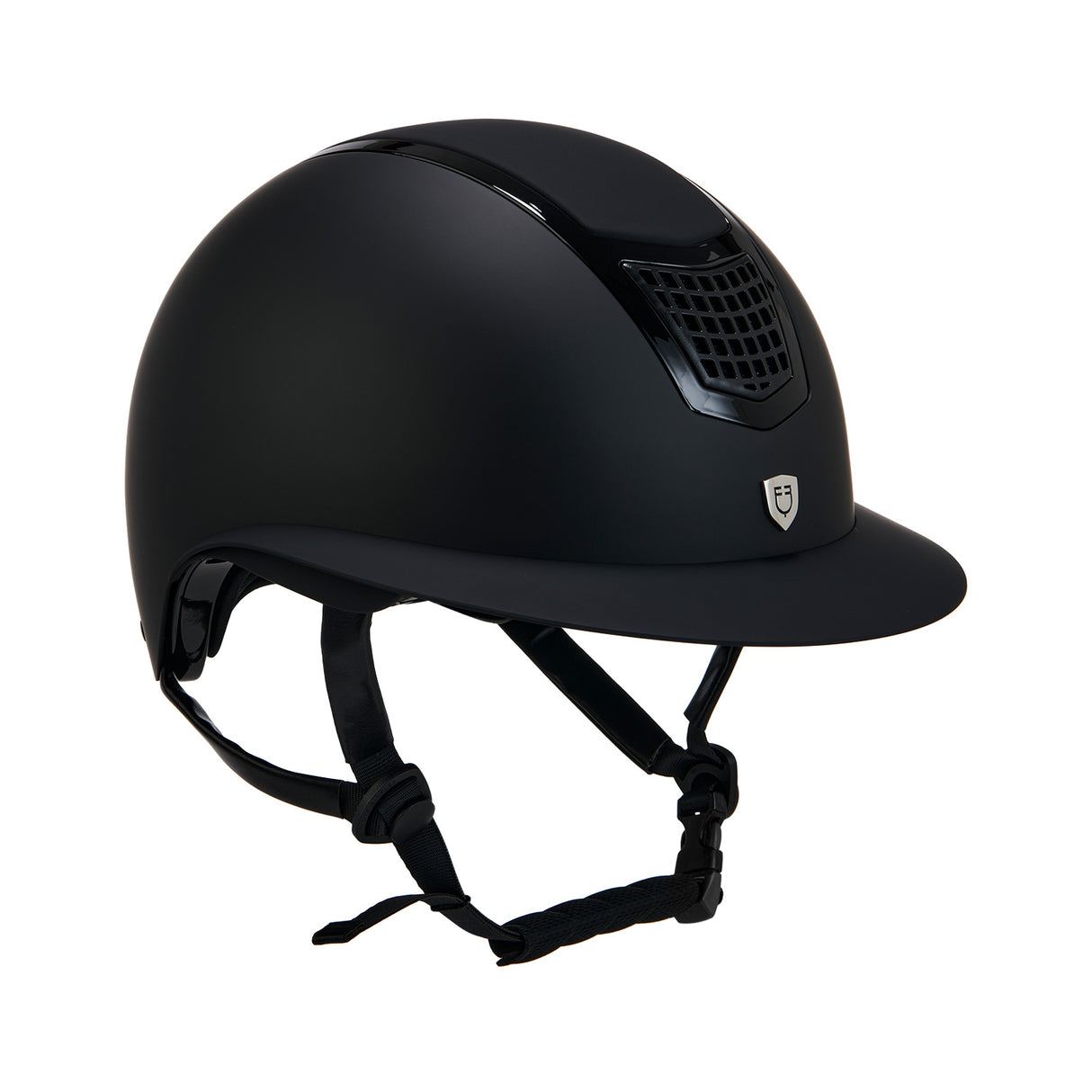 Equestro Ultra-Light Helmet In Resistant Matte Plastic En 1384-2023 Homologation #colour_black