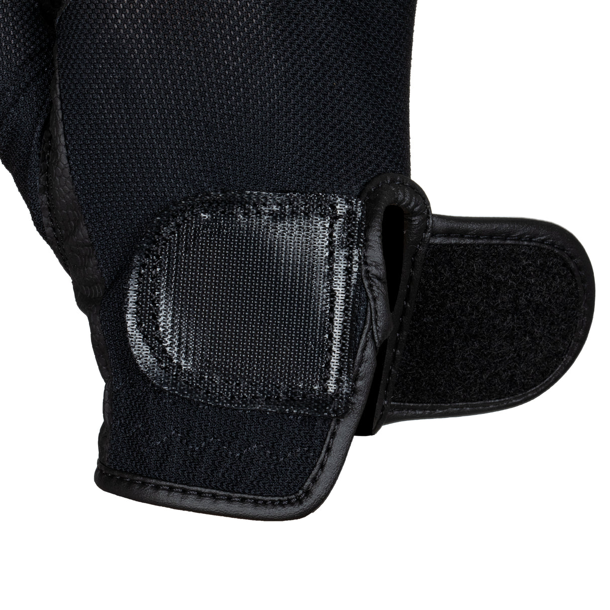 Equestro Unisex Gloves In Technical Fabric And Mesh #colour_black