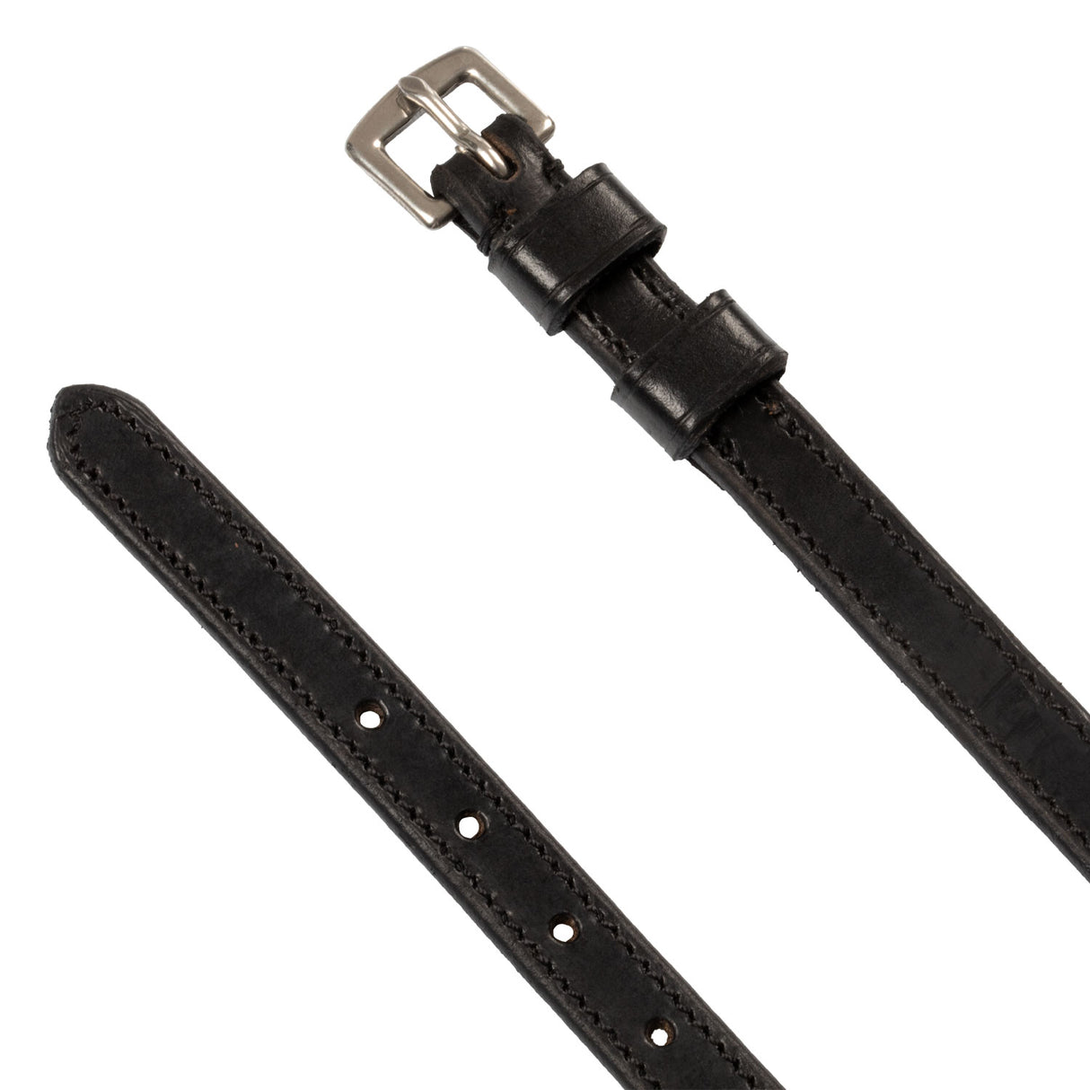 Equestro Spur Straps With Fixed Loops #colour_black