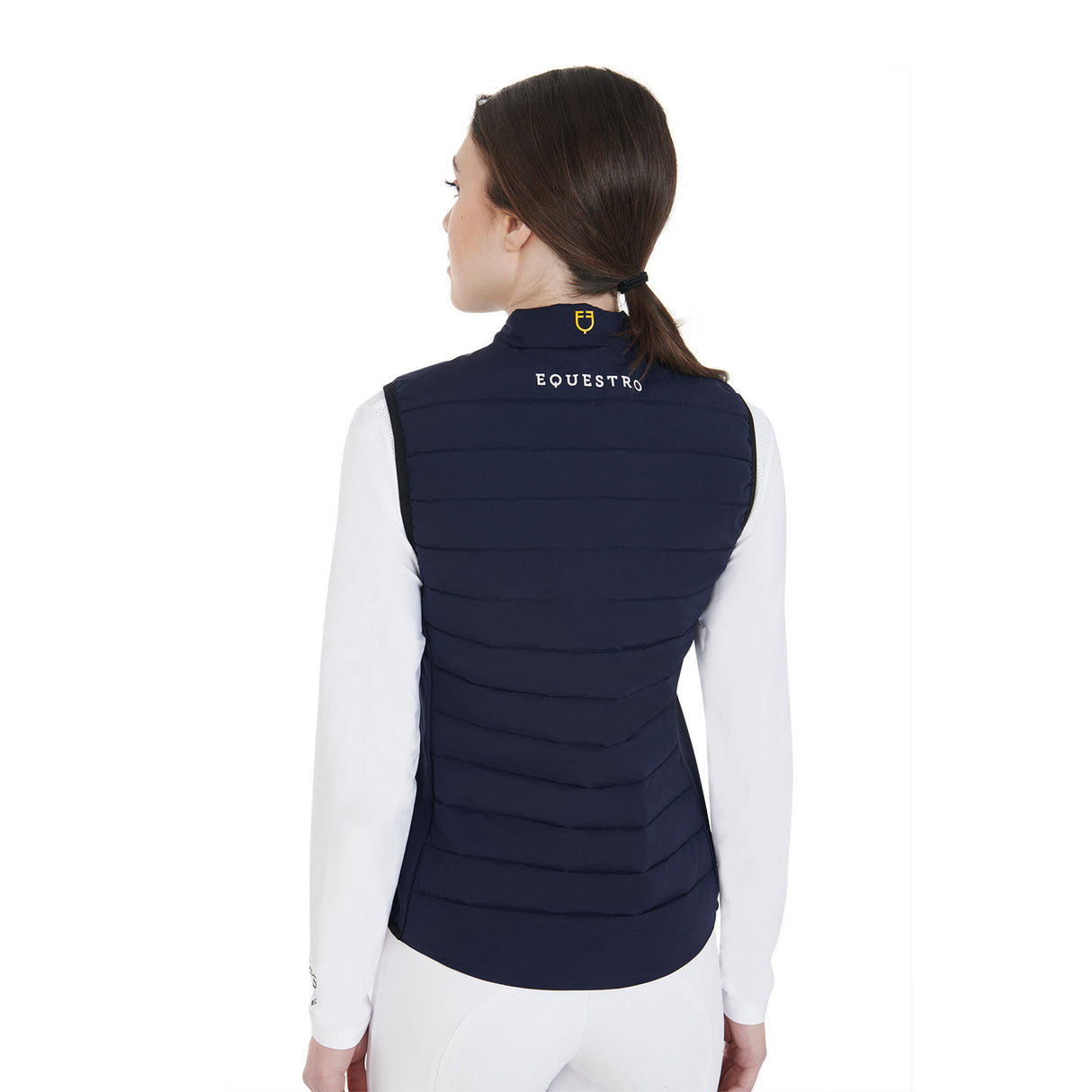 Women's vest in windproof technical fabric