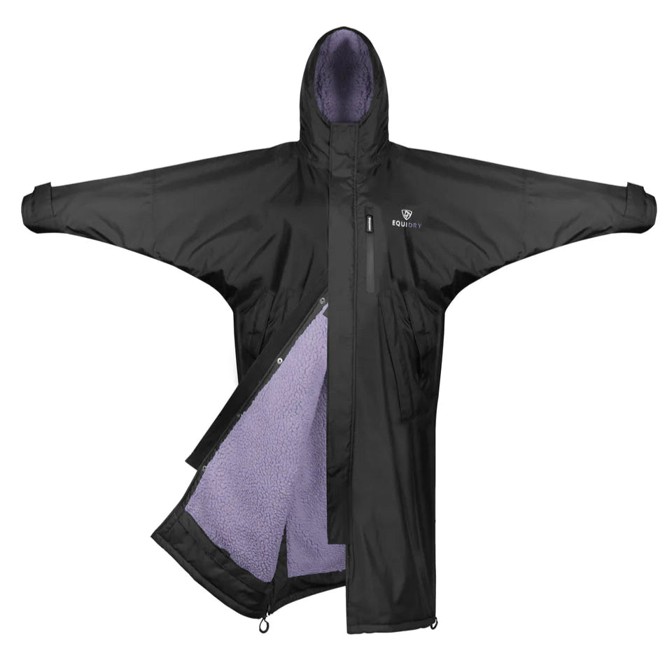 EQUIDRY Children's Thick Fleece Evolution #colour_black-lilac