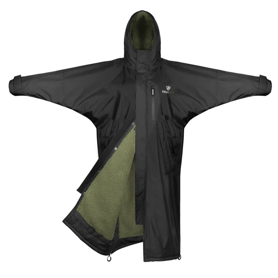 EQUIDRY Children's Thick Fleece Evolution #colour_black-olive