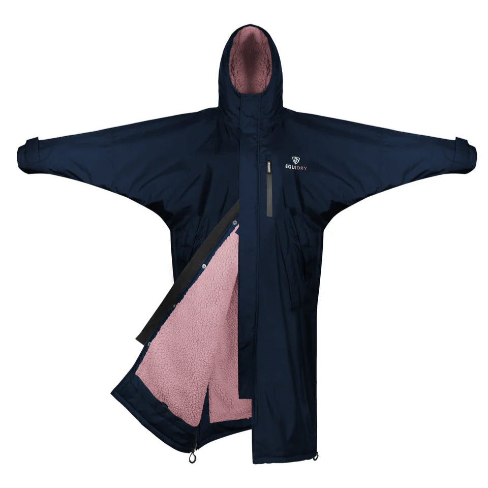 EQUIDRY Children's Thick Fleece Evolution #colour_navy-pale-pink