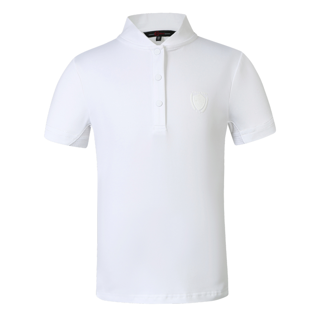 Covalliero Ladies Short Sleeve Competition Shirt #colour_white