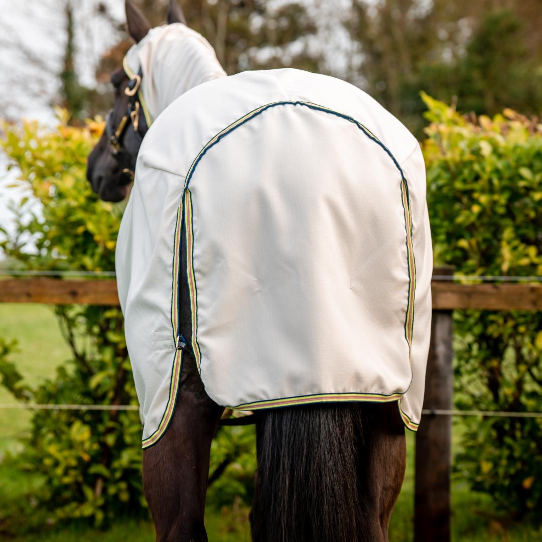 Horseware Ireland Amigo Ripstop Hoody #colour_chalk-navy-rose