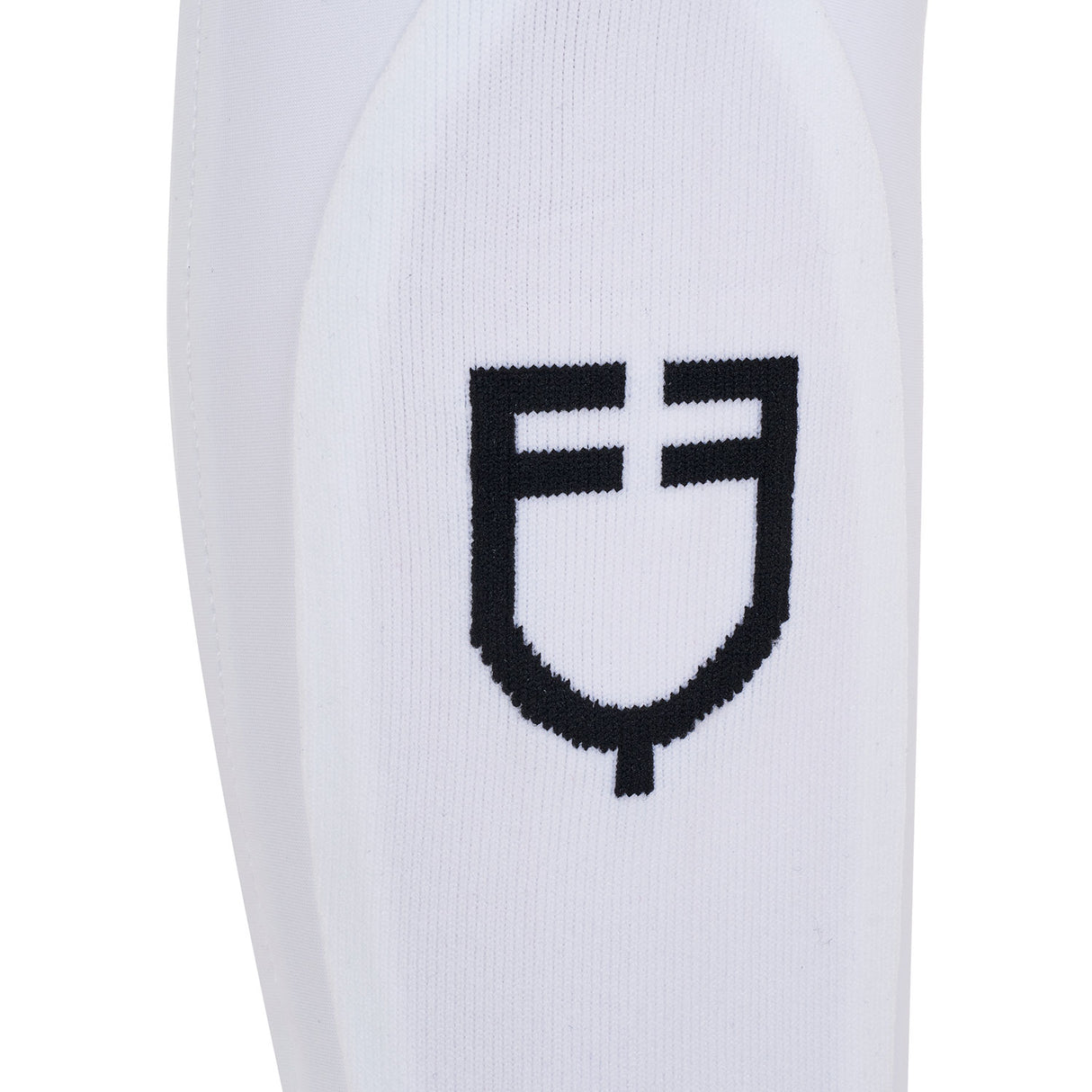 Equestro Kids' Unisex Knee Grip Breeches Equestro X Fise #colour_white